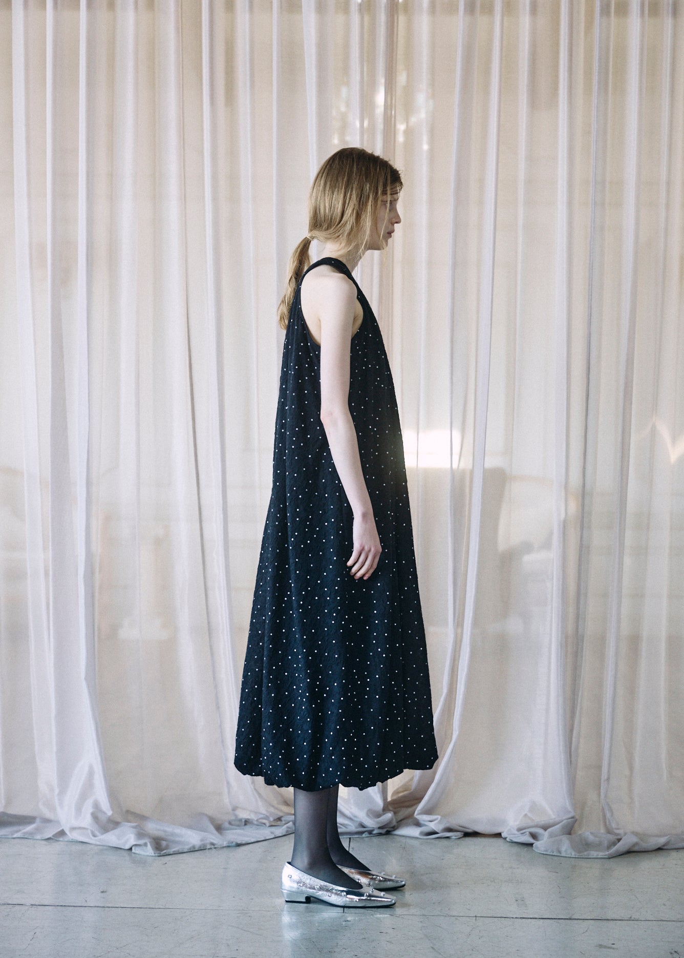 Dot Balloon Dress