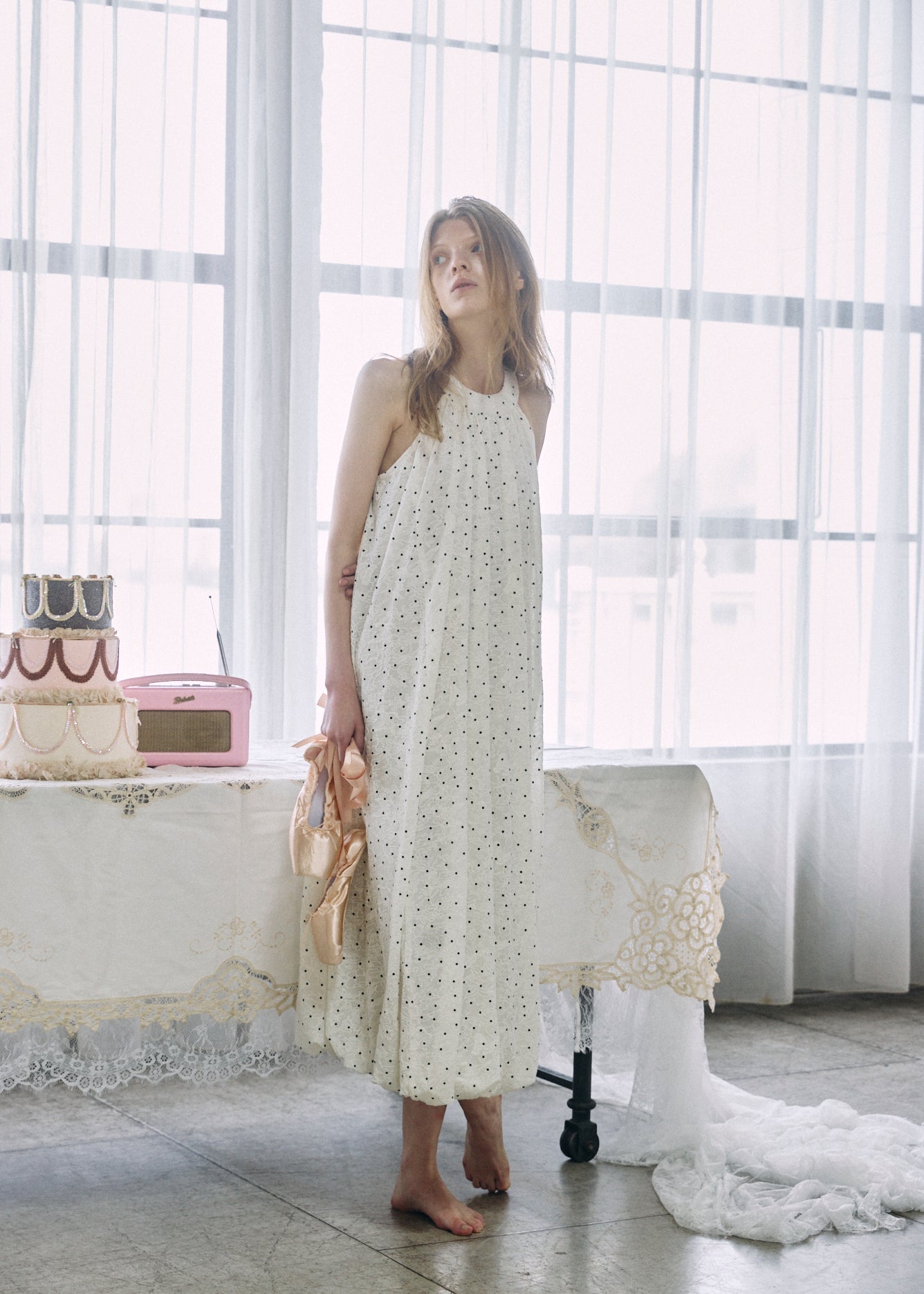 Dot Balloon Dress