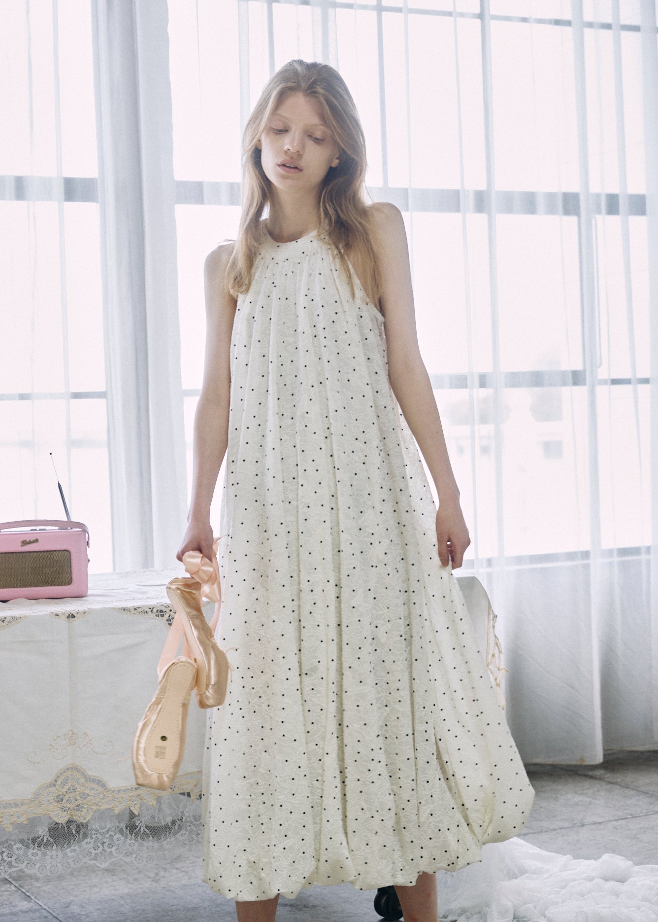 Dot Balloon Dress