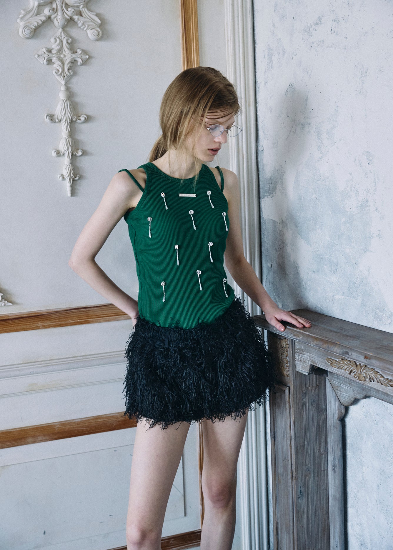 Bijou Double Strap Rib Tank (with Pads)