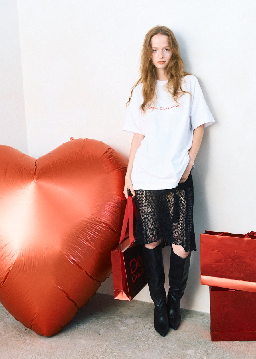 【Big】Cut-Out Logo T-Shirt