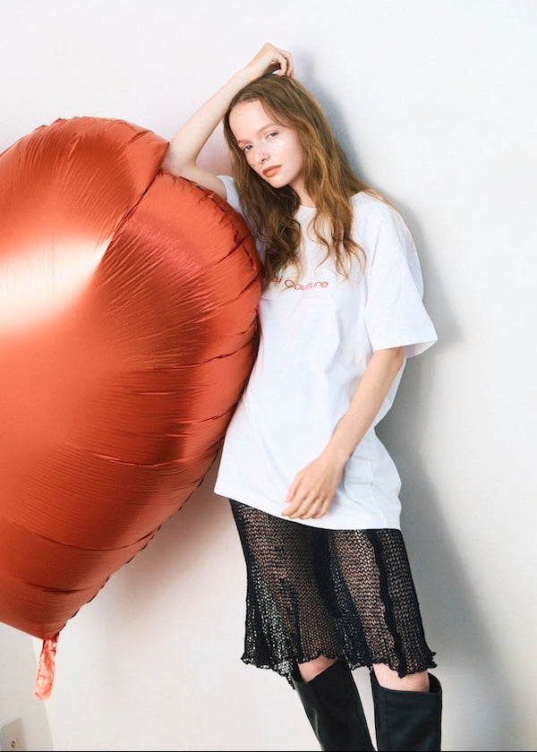 【Big】Cut-Out Logo T-Shirt