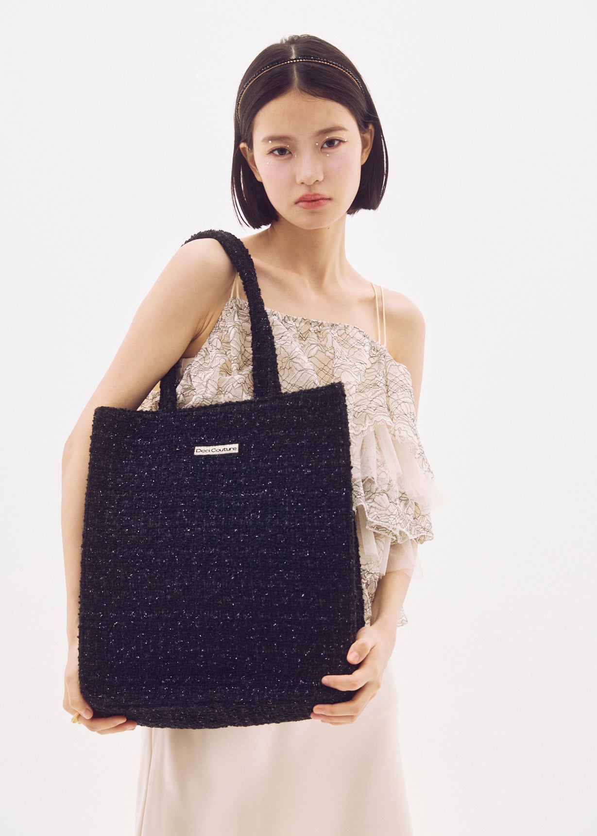 Fancy Tweed Tote Bag