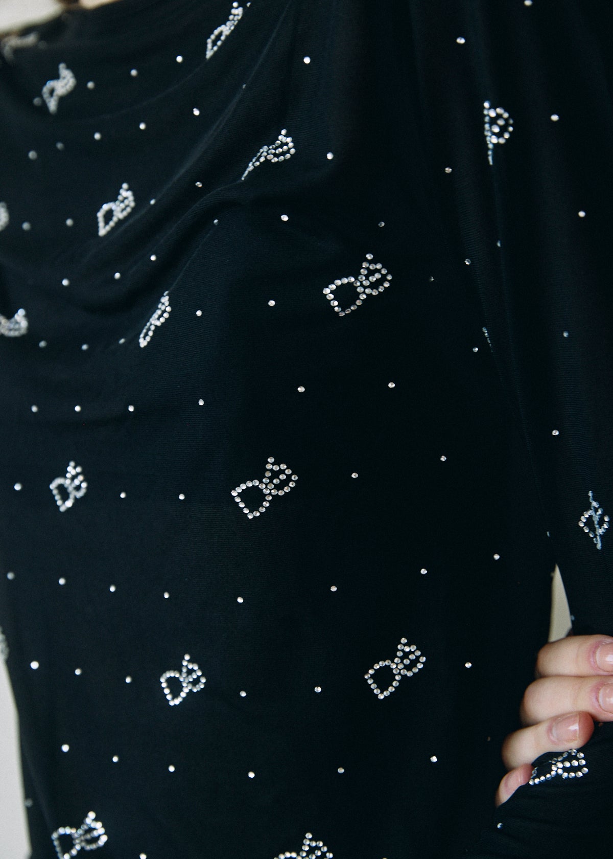 【予約商品】Crystal Logo Sheer Top