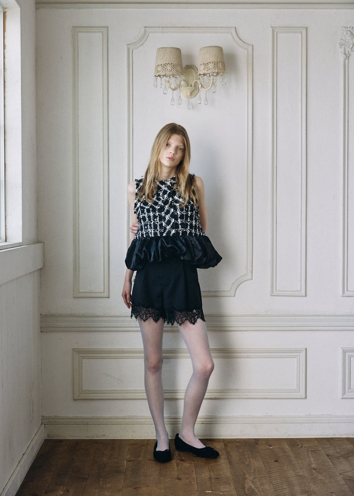 【予約商品】Tweed Balloon Docking Top