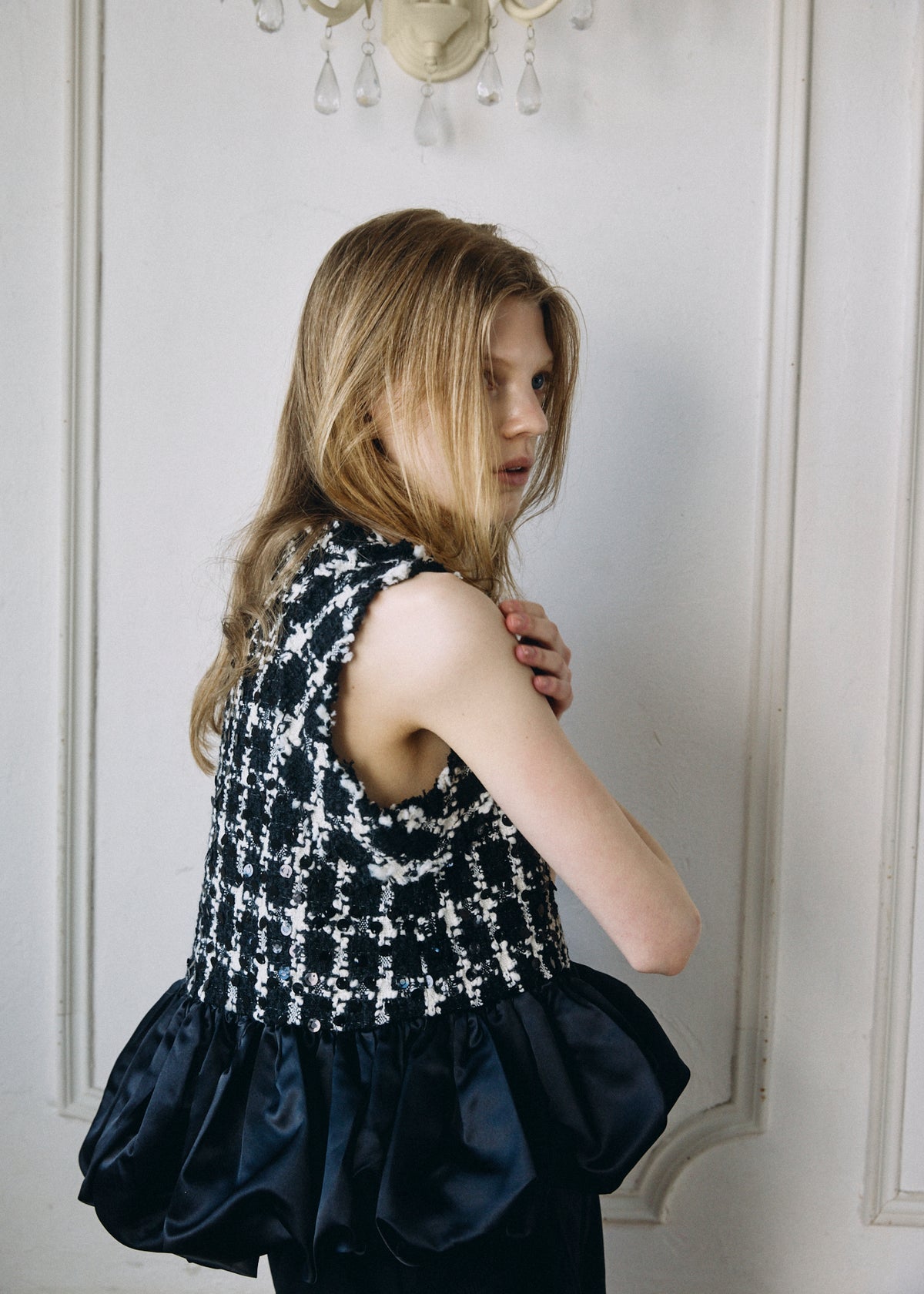 【予約商品】Tweed Balloon Docking Top