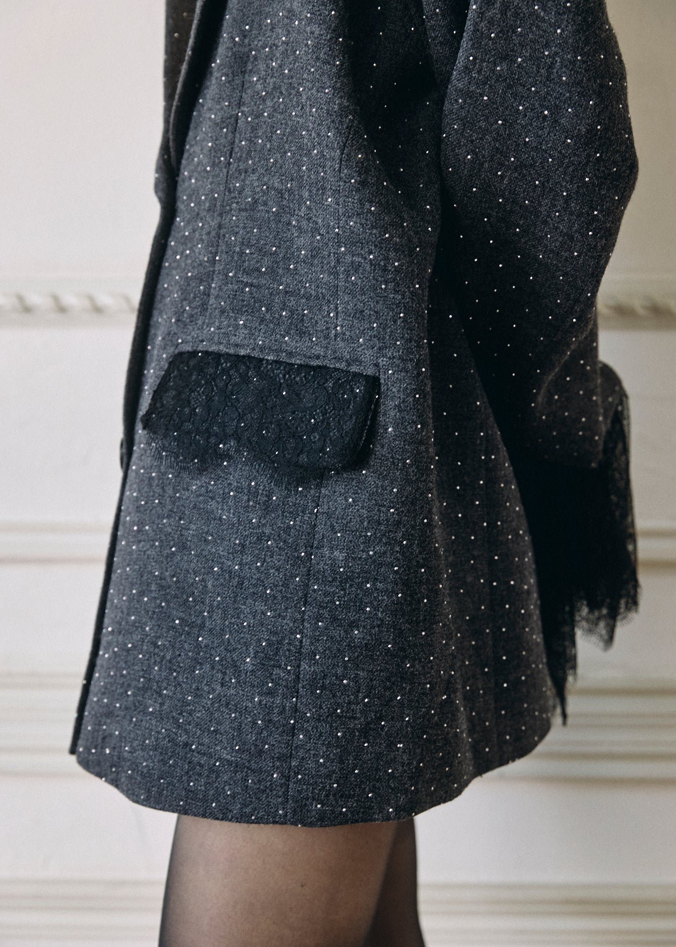 【予約商品】2WAY Bijou Lace Jacket