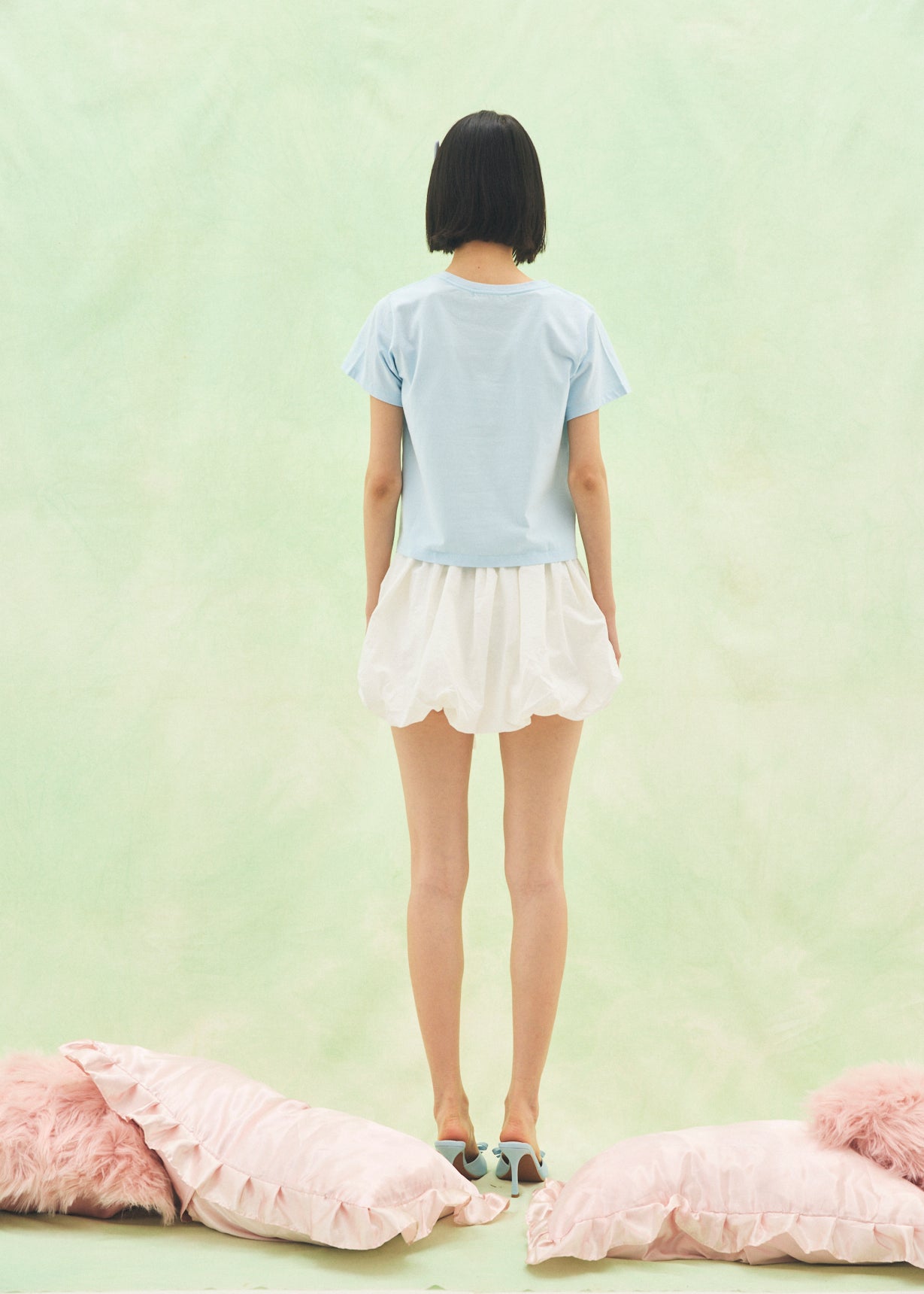 【Mini】Cut-Out Logo T-Shirt