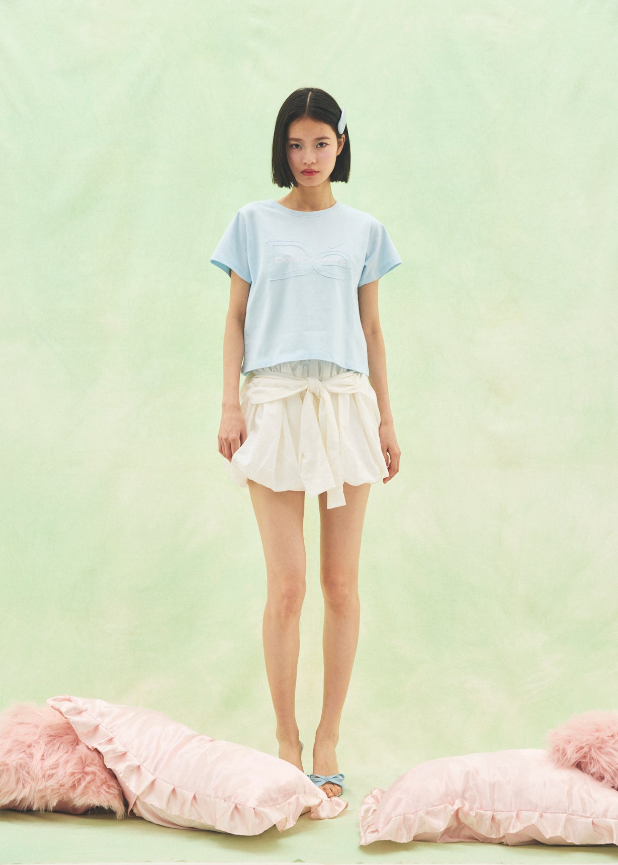 【Mini】Cut-Out Logo T-Shirt