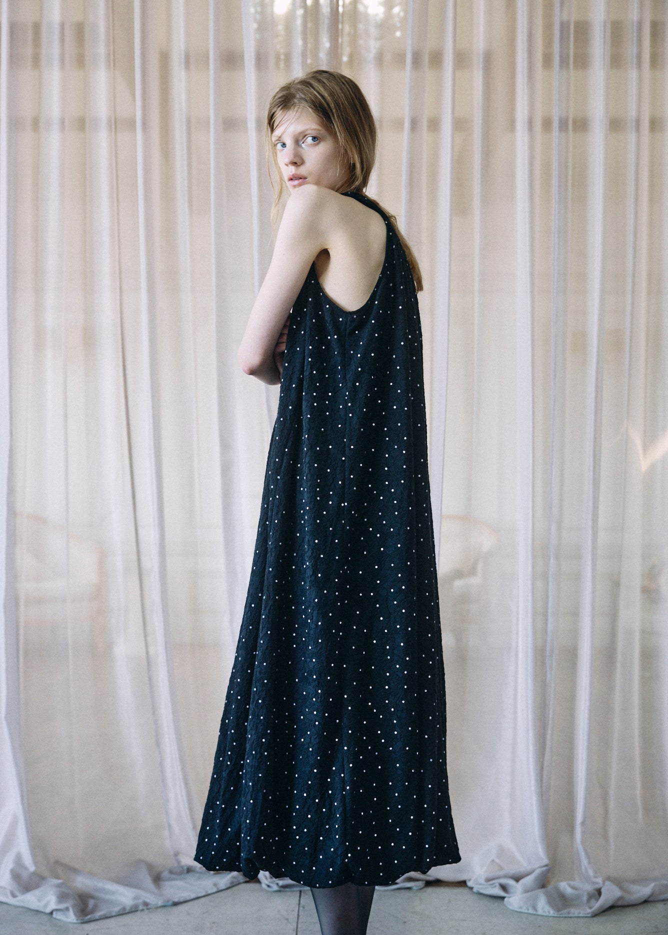 Dot Balloon Dress