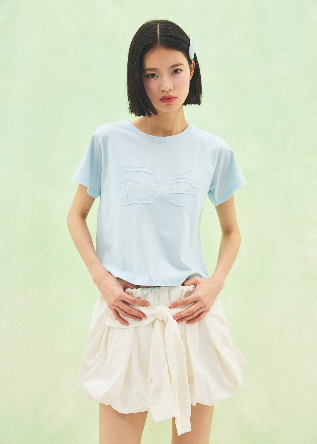 【Mini】Cut-Out Logo T-Shirt