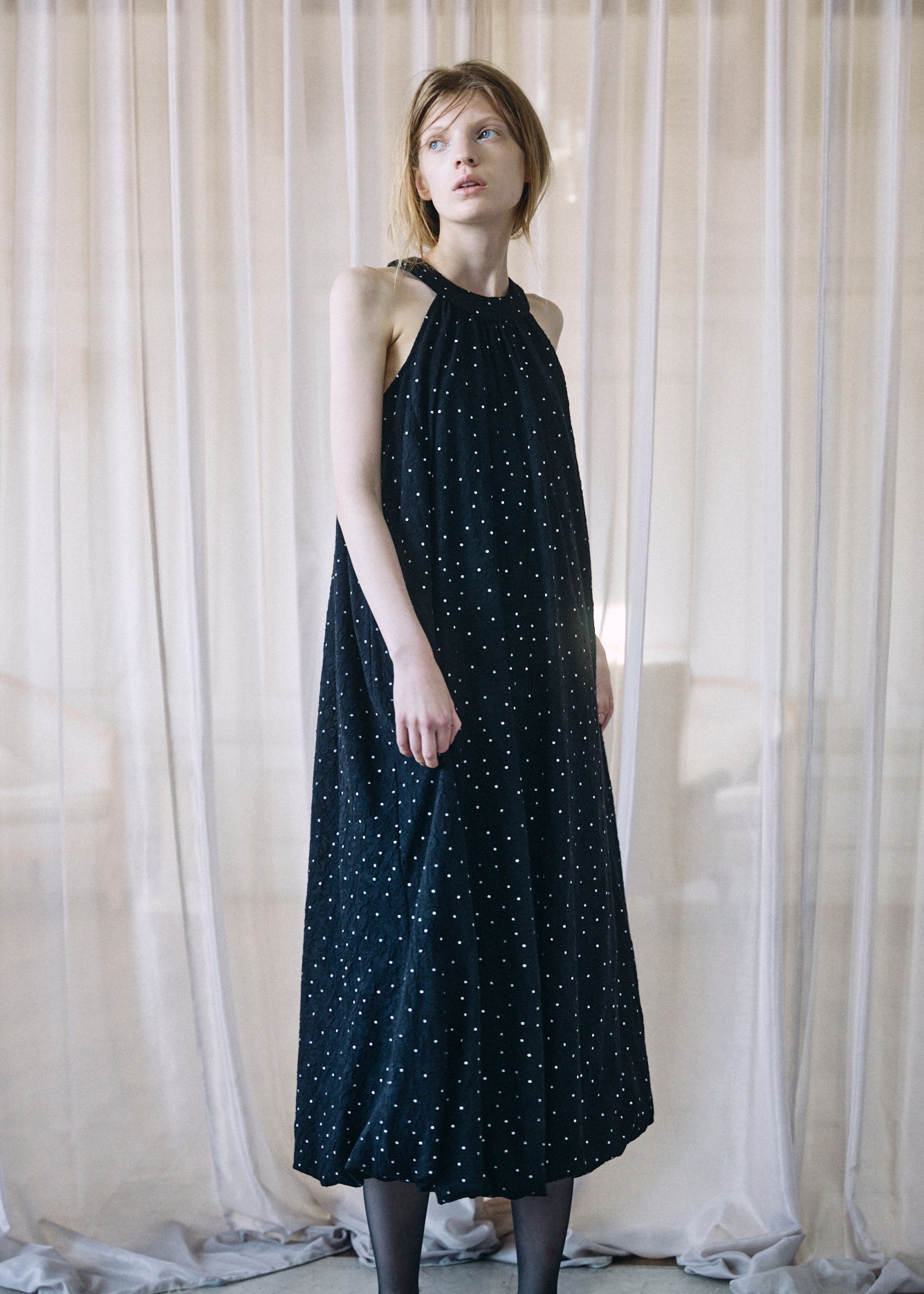 Dot Balloon Dress