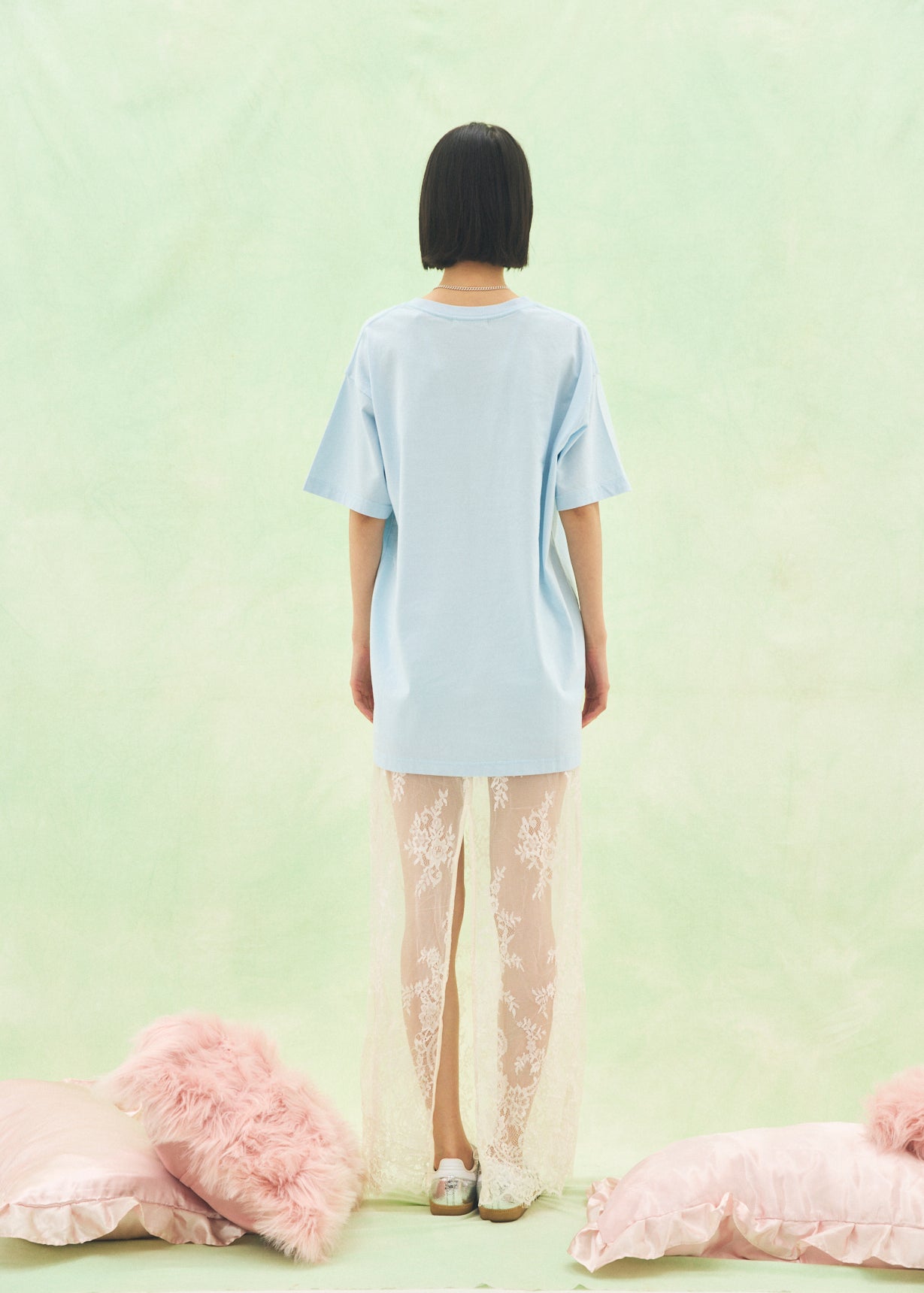 【Big】Cut-Out Logo T-Shirt