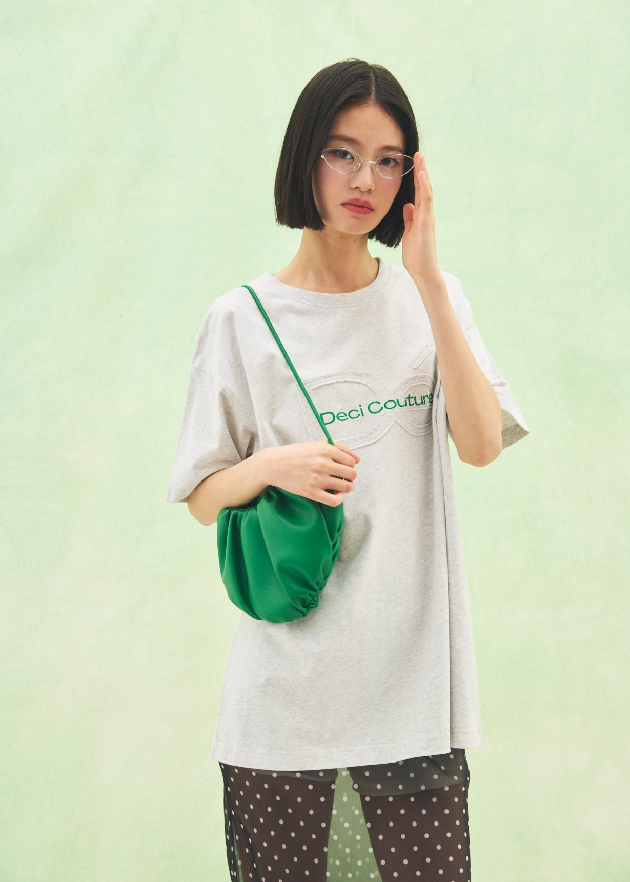 【Big】Cut-Out Logo T-Shirt