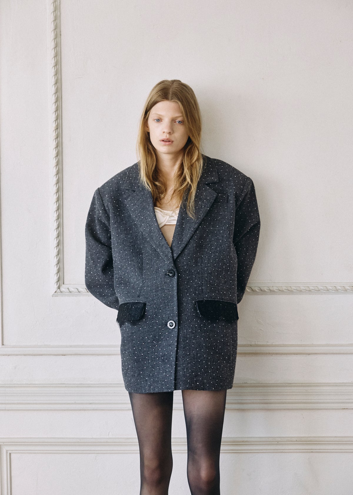 【予約商品】2WAY Bijou Lace Jacket