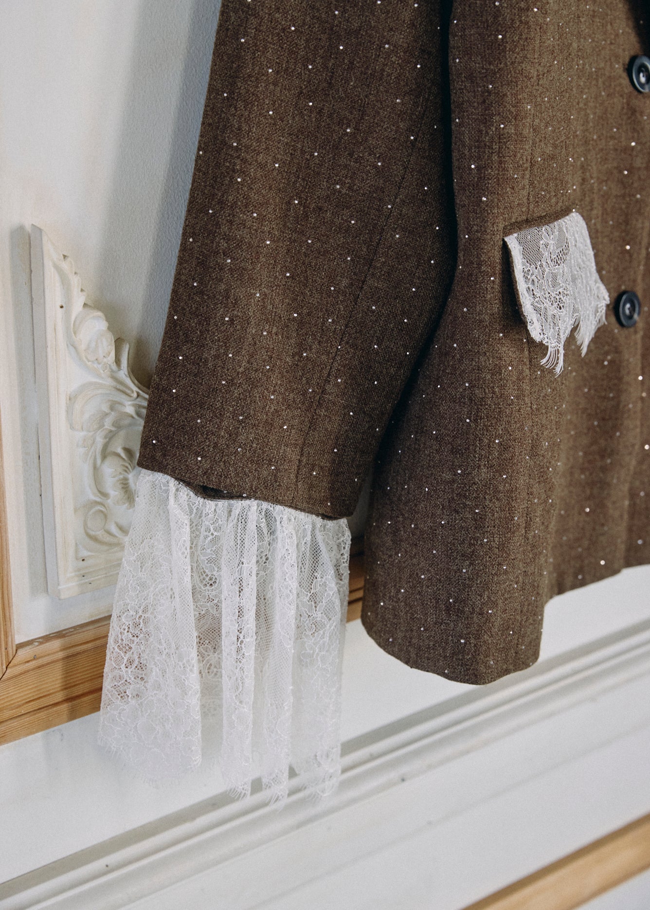 【予約商品】2WAY Bijou Lace Jacket