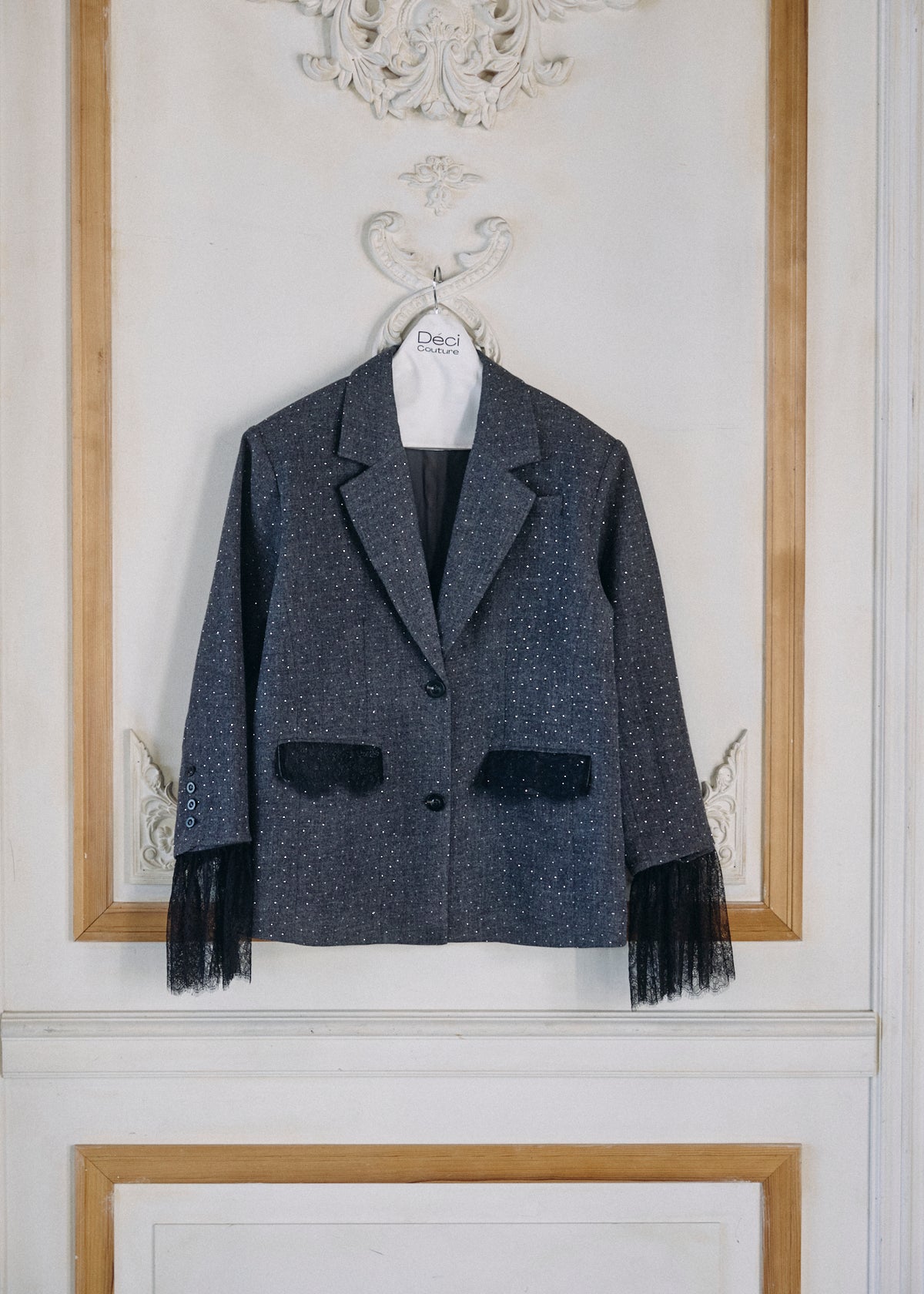 【予約商品】2WAY Bijou Lace Jacket