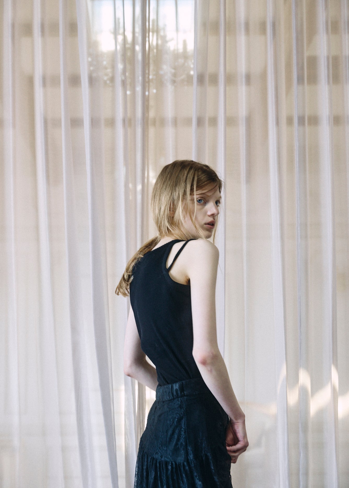 Bijou Double Strap Rib Tank (with Pads)