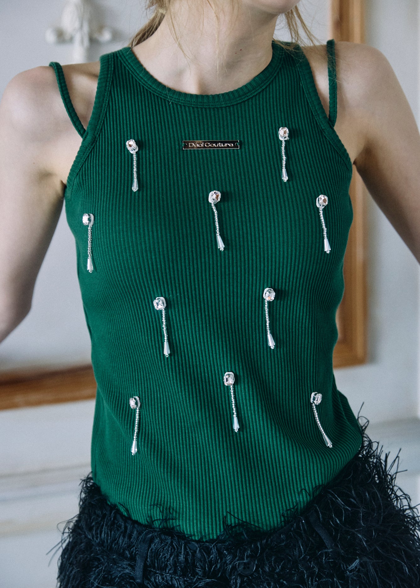 Bijou Double Strap Rib Tank (with Pads)