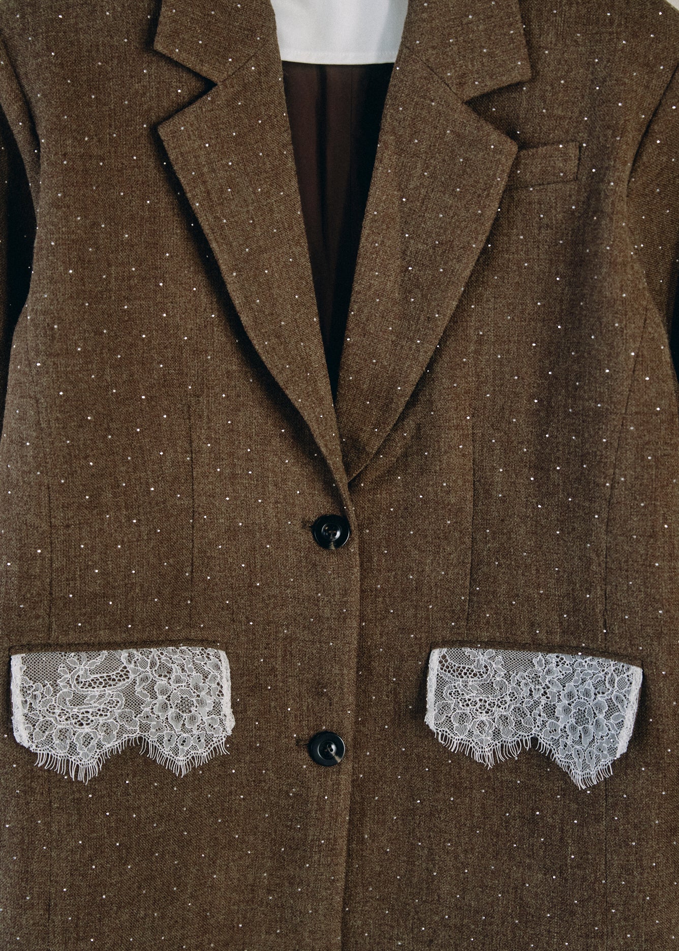【予約商品】2WAY Bijou Lace Jacket