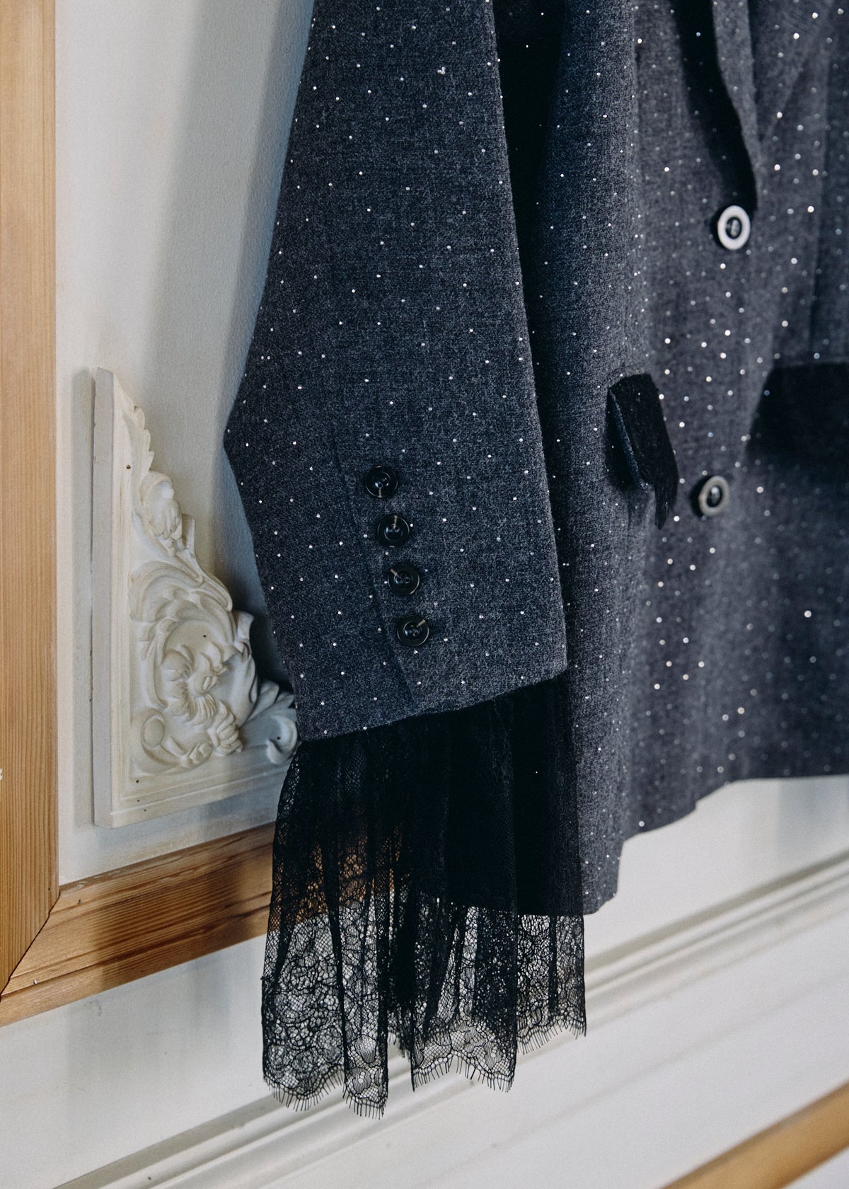 【予約商品】2WAY Bijou Lace Jacket