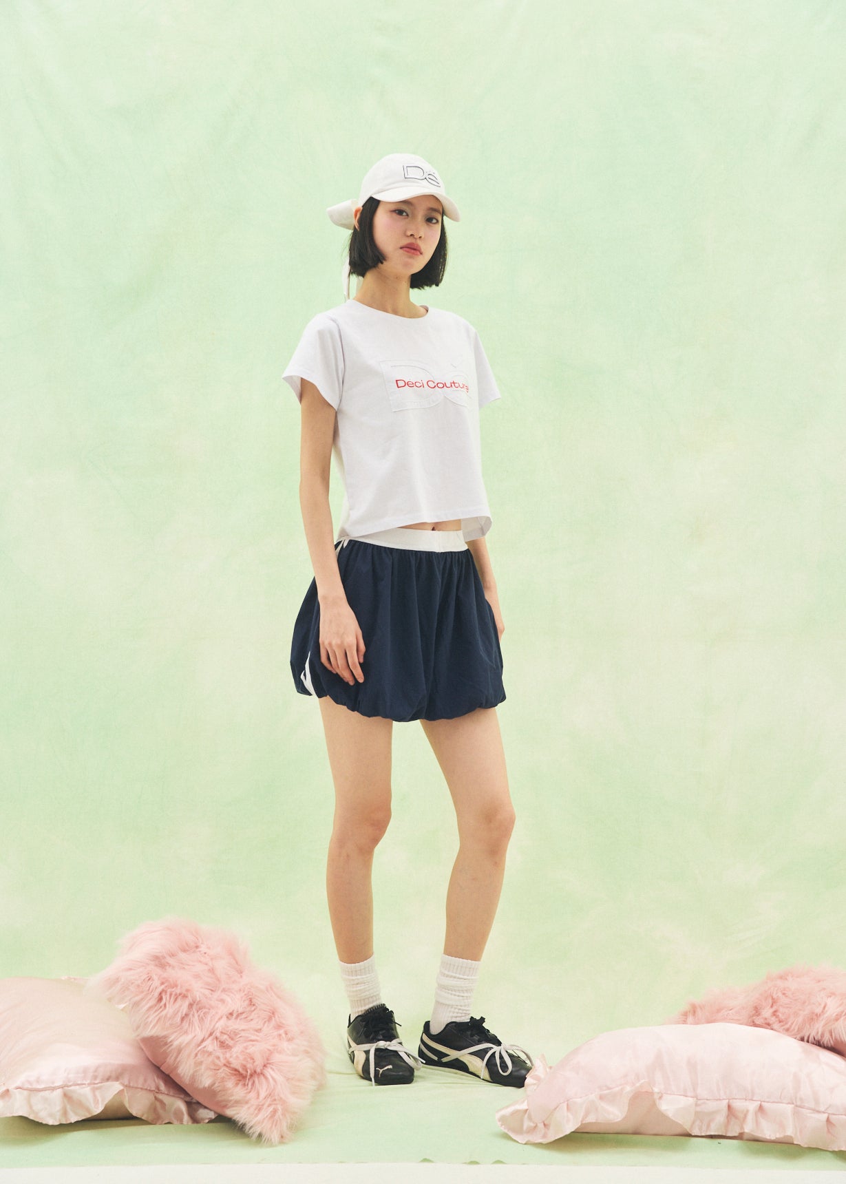 【Mini】Cut-Out Logo T-Shirt
