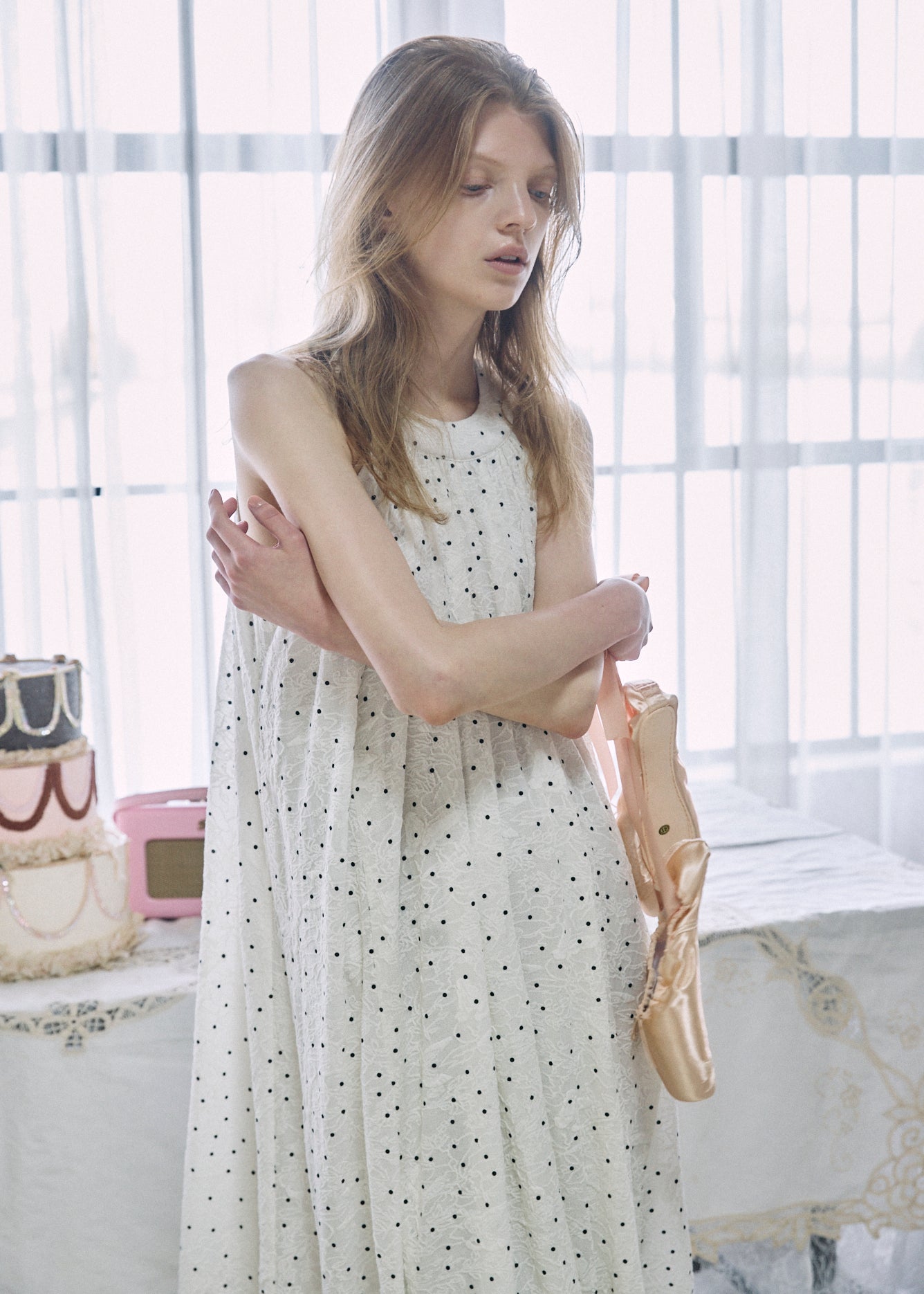 Dot Balloon Dress