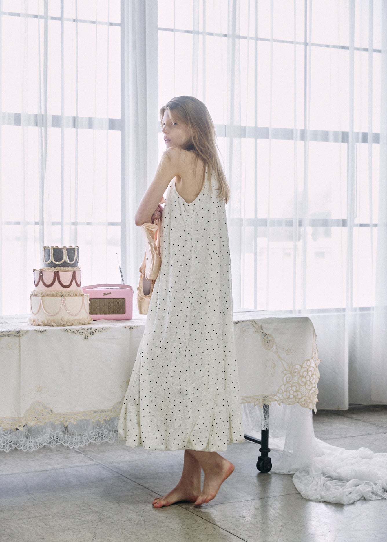 Dot Balloon Dress