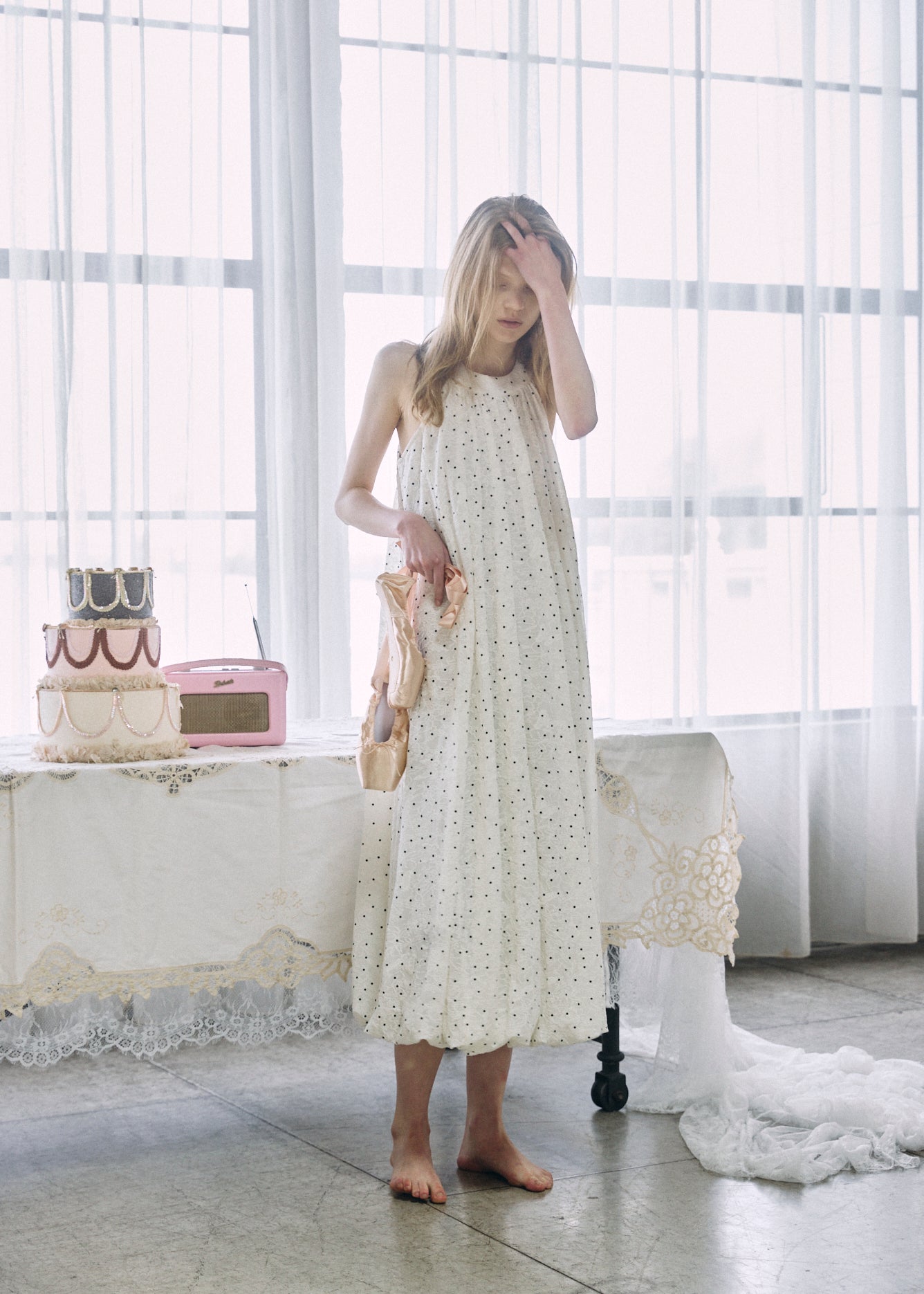 Dot Balloon Dress