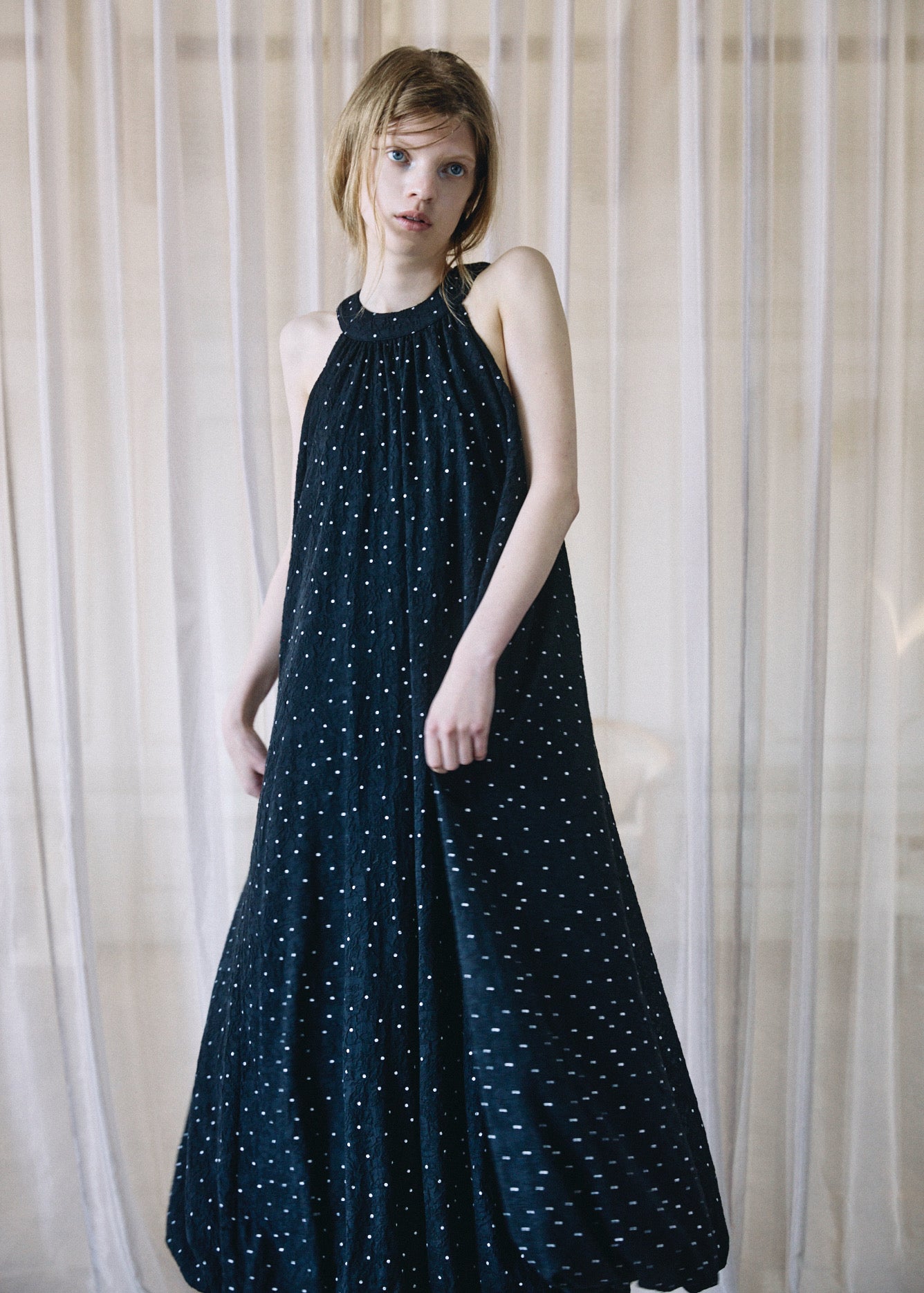 Dot Balloon Dress