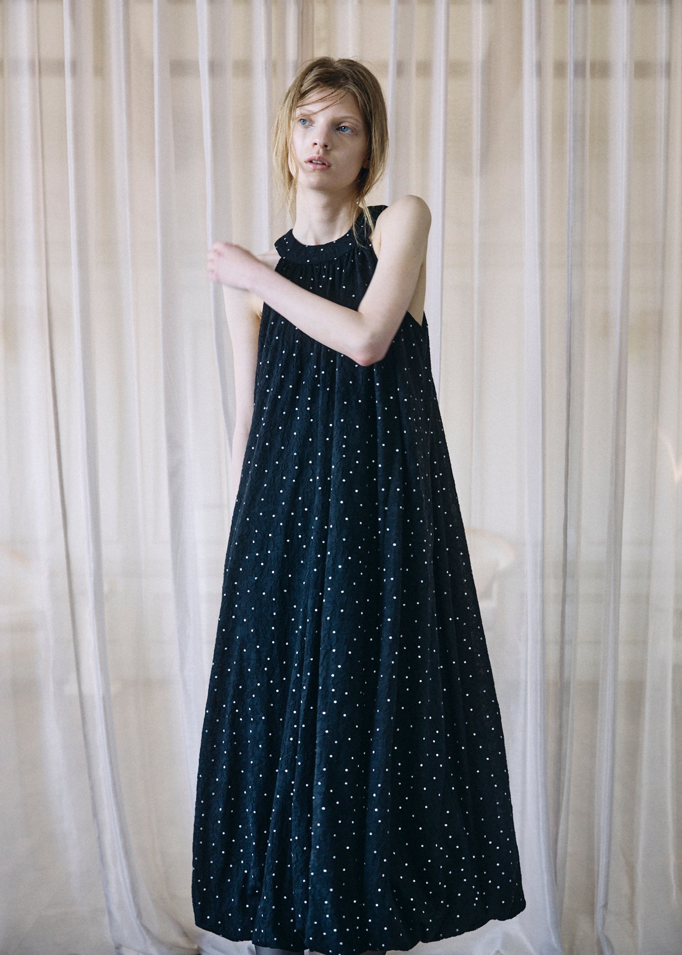 Dot Balloon Dress