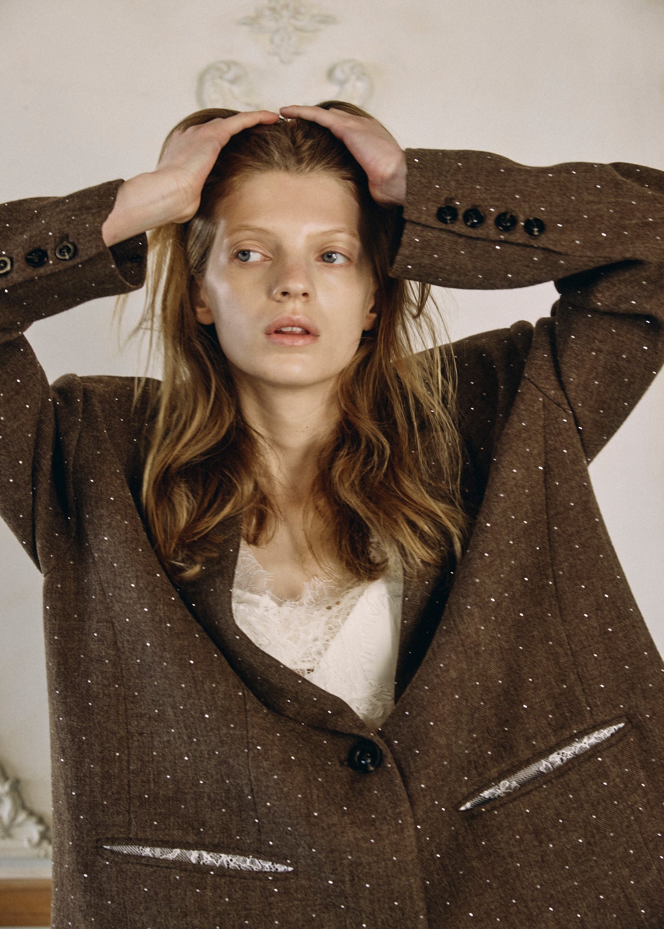 【予約商品】2WAY Bijou Lace Jacket