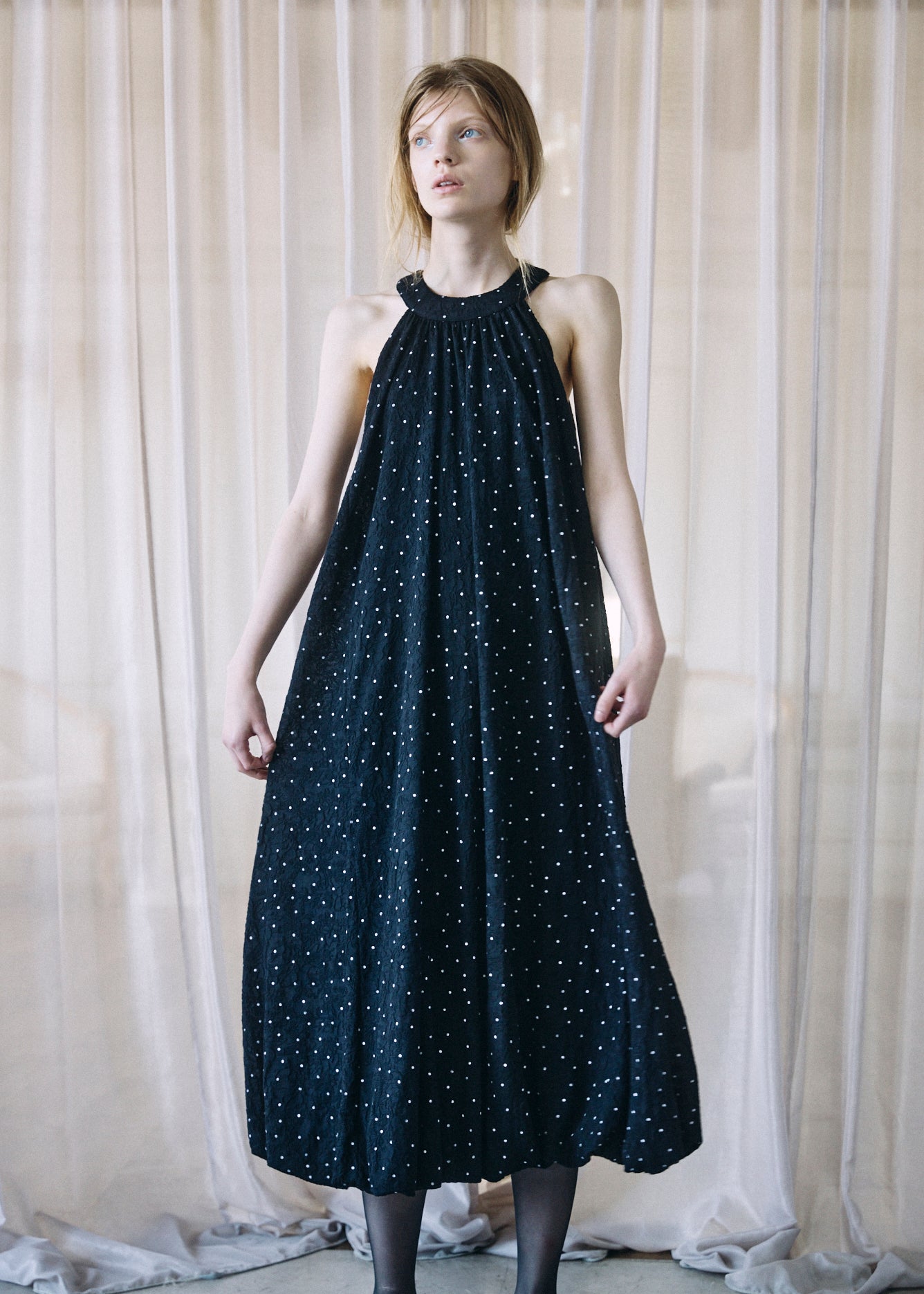 Dot Balloon Dress