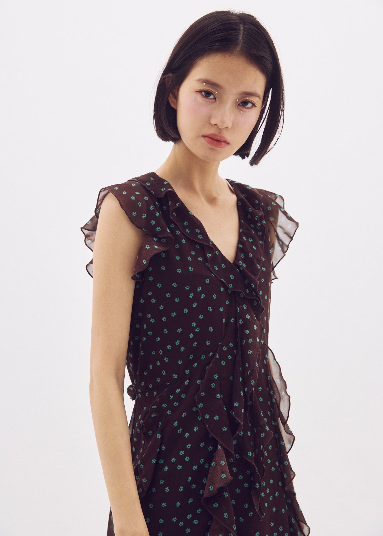 Flower Ruffle Dress
