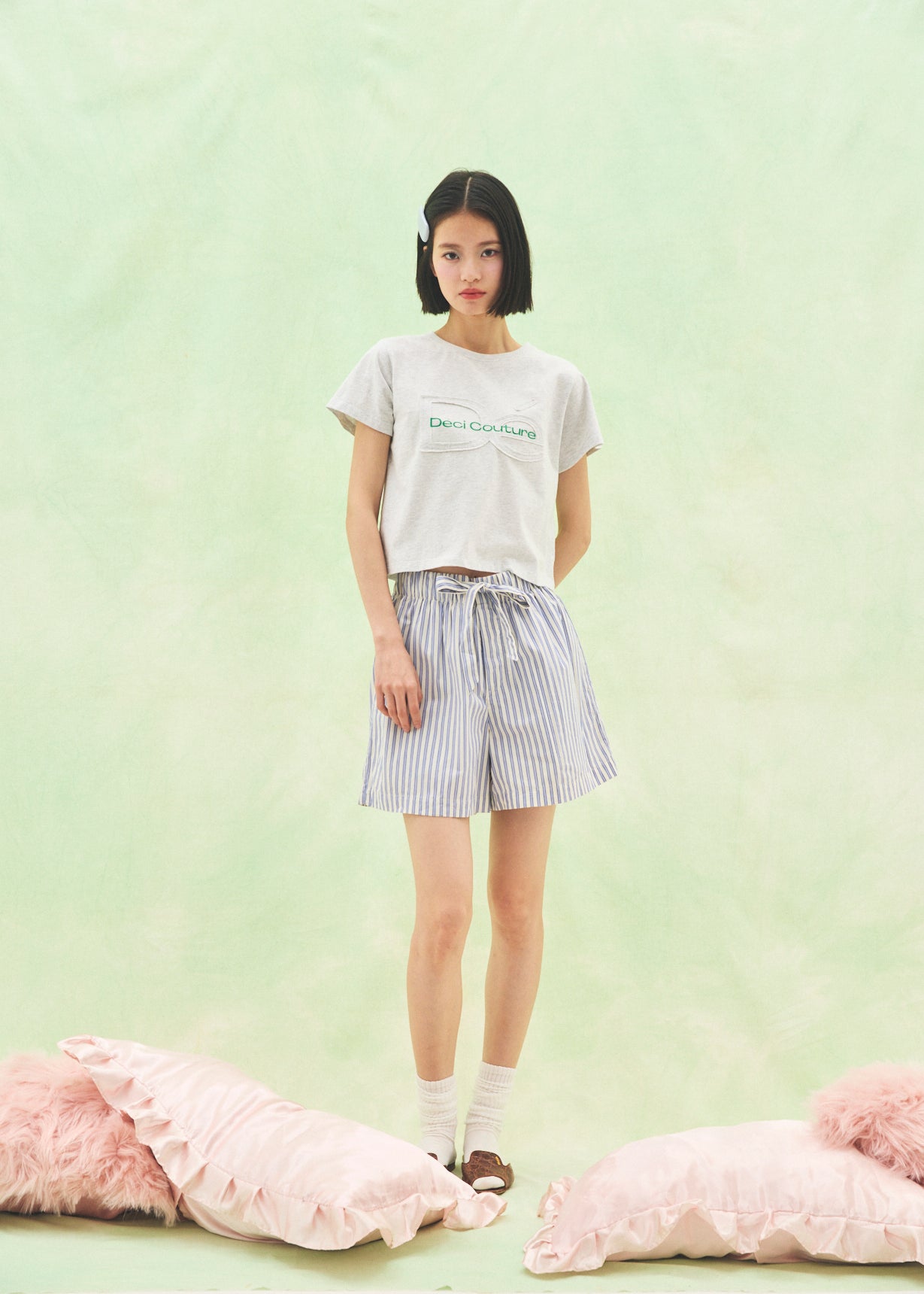 【Mini】Cut-Out Logo T-Shirt
