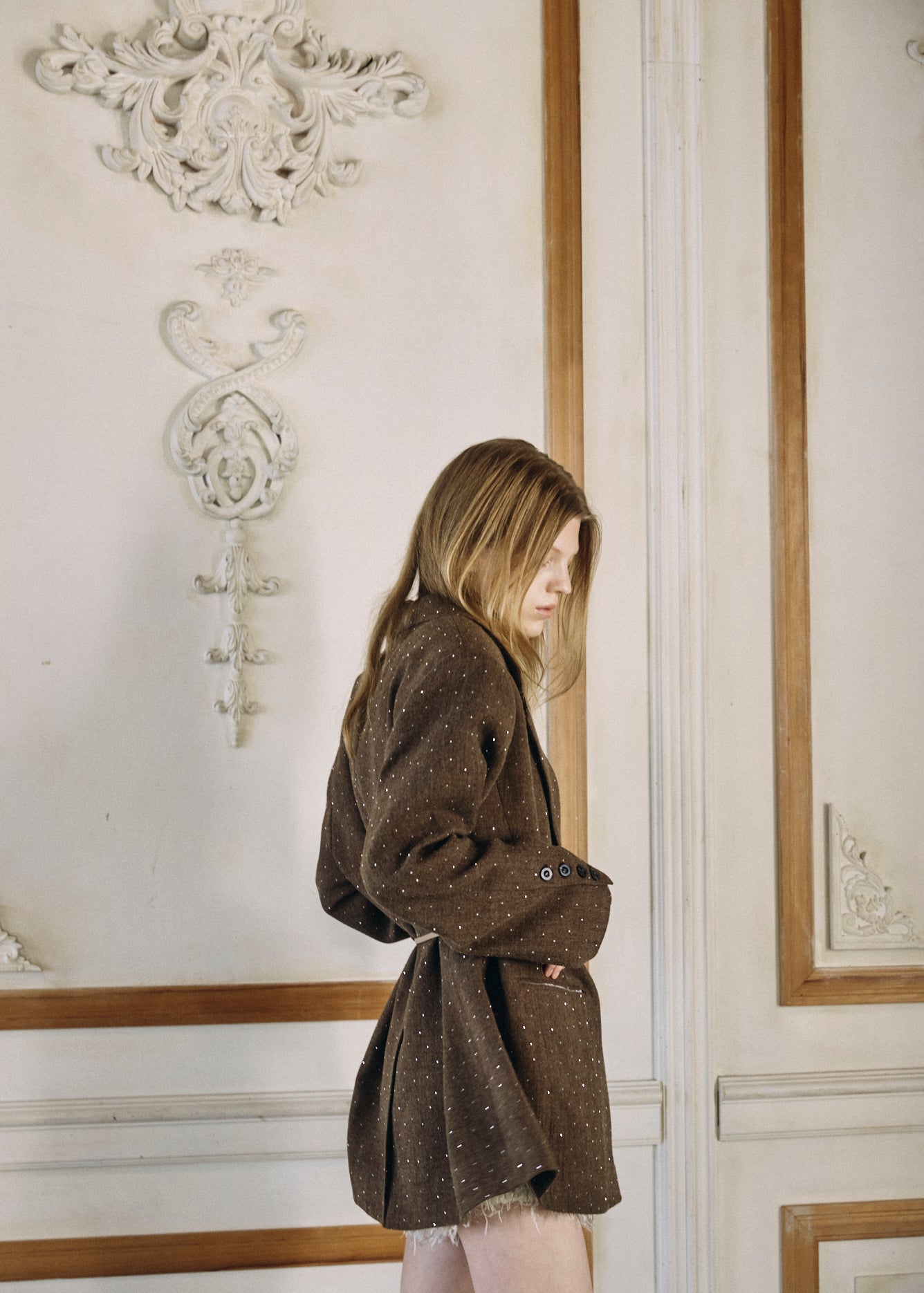 【予約商品】2WAY Bijou Lace Jacket