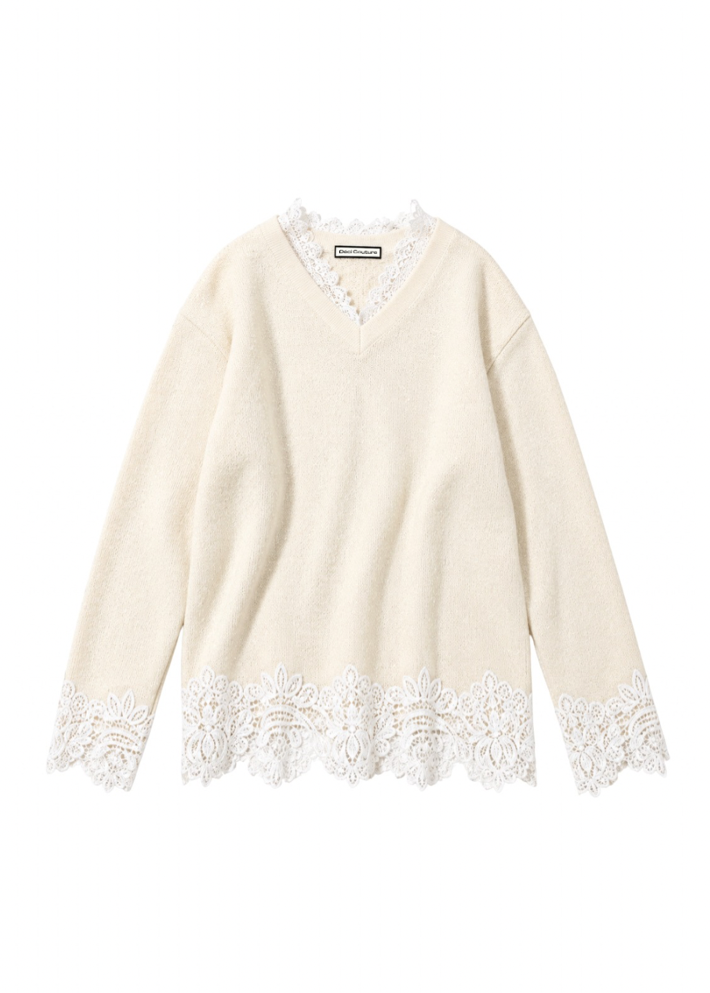【予約商品】Lace Sparkle Oversized Knit