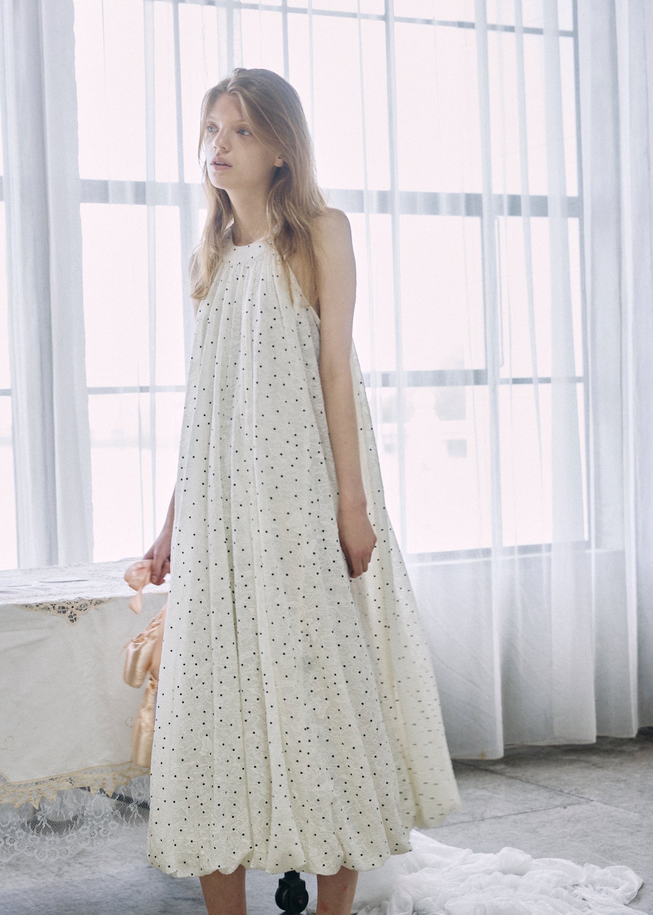 Dot Balloon Dress