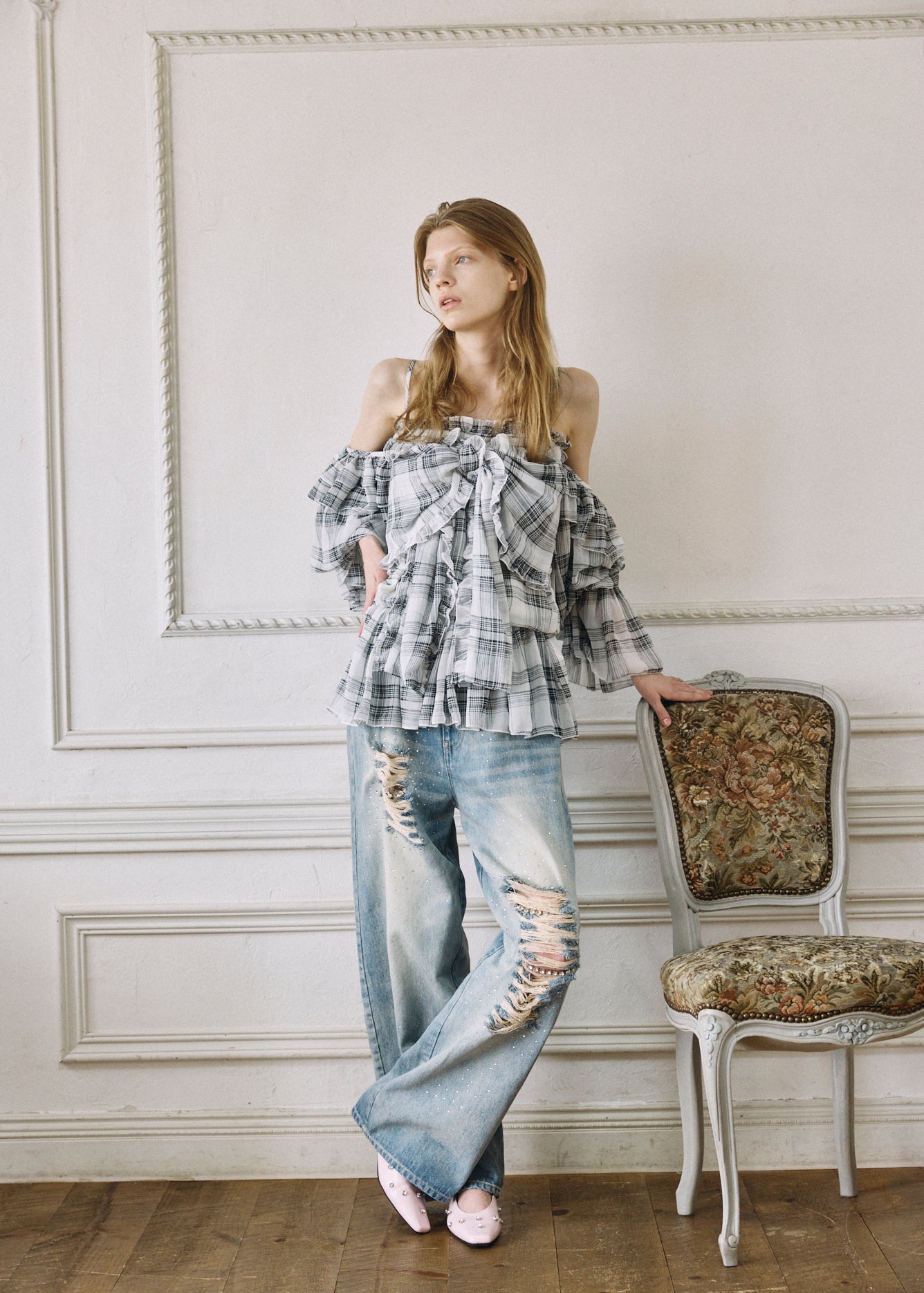 2Way Ribbon Tunic【CHECK】