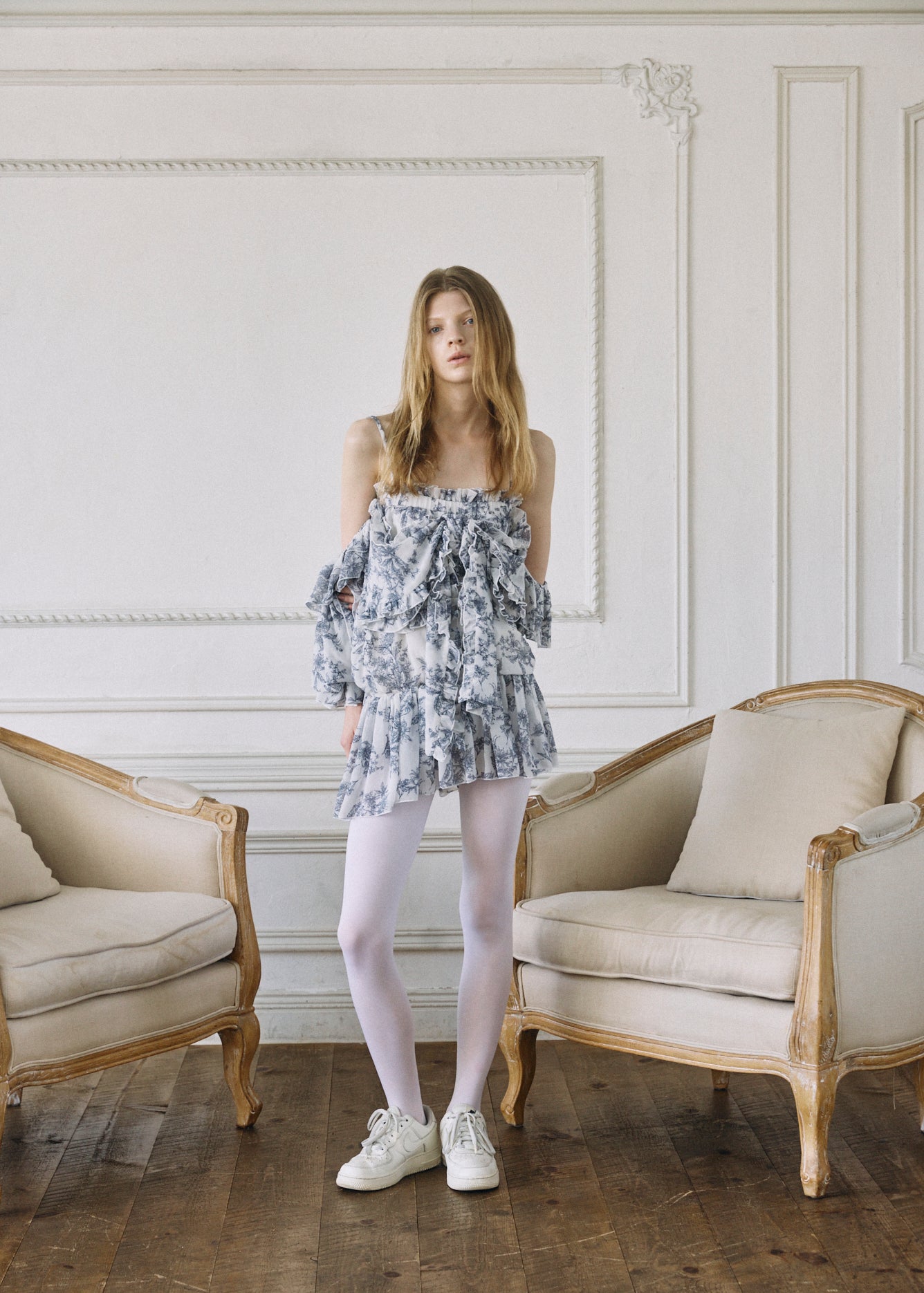 2Way Ribbon Tunic【FLOWER】