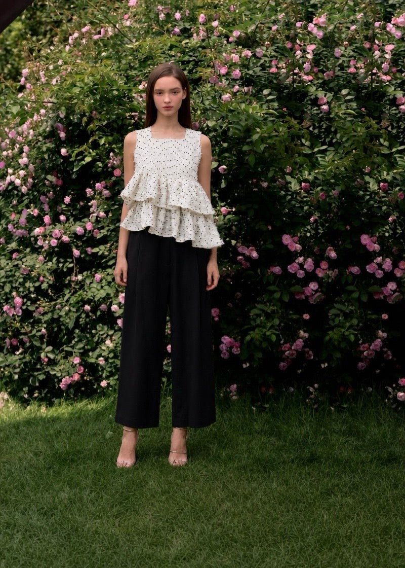 Fancy Tweed Frill Top【新色・即納】