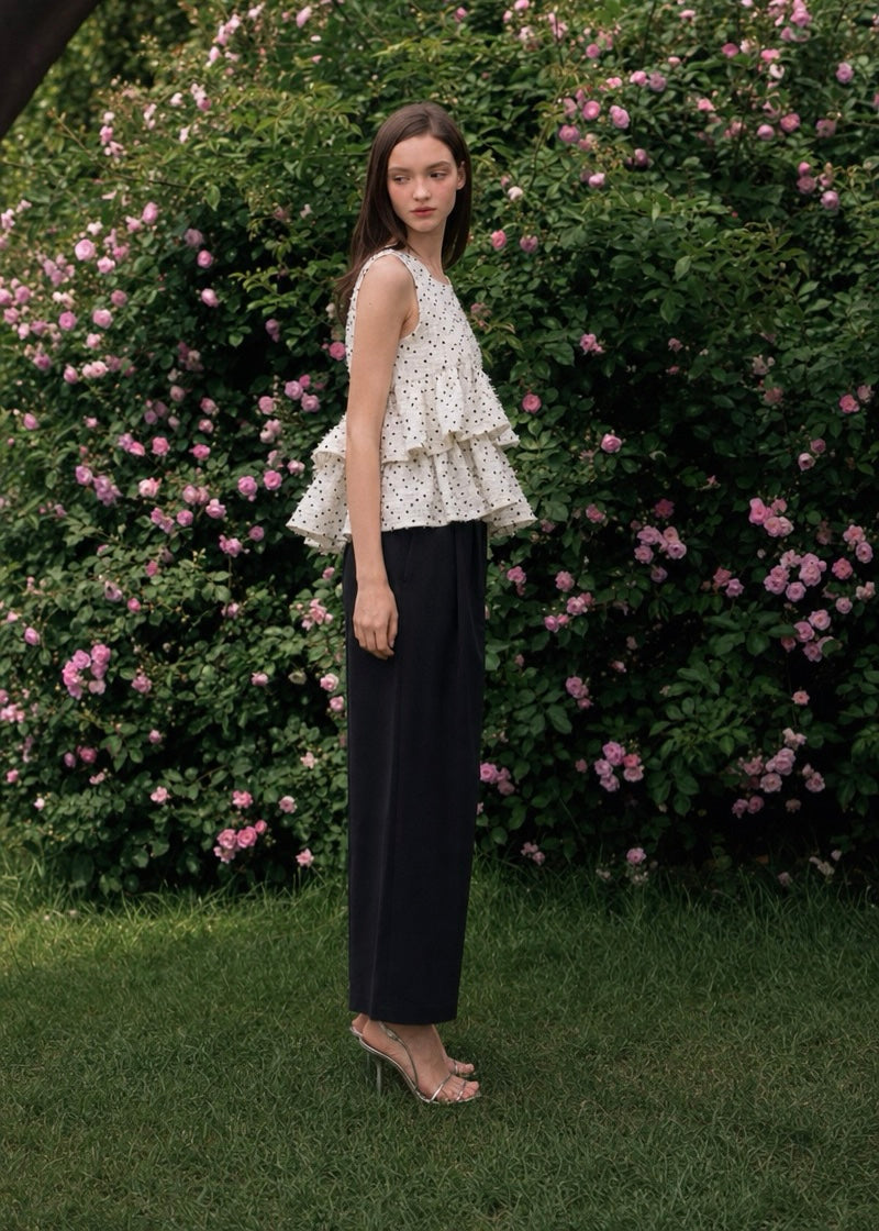 Fancy Tweed Frill Top【予約商品】