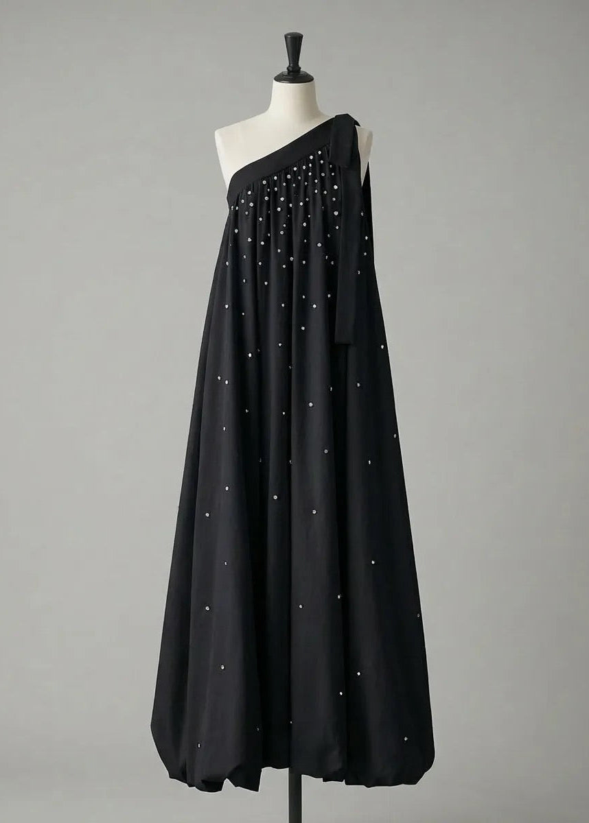 【Couture】 One-Shoulder Bijou Dress