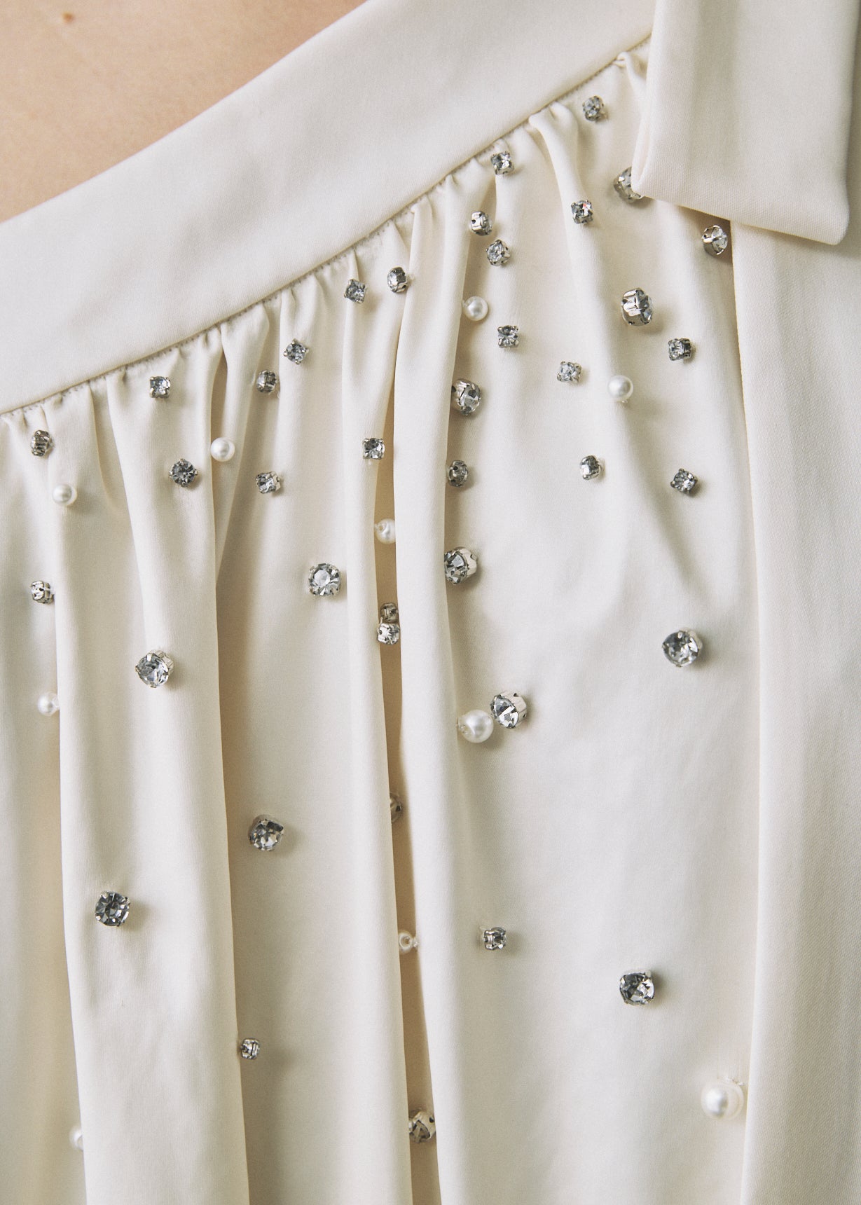 【Couture】 One-Shoulder Bijou Dress