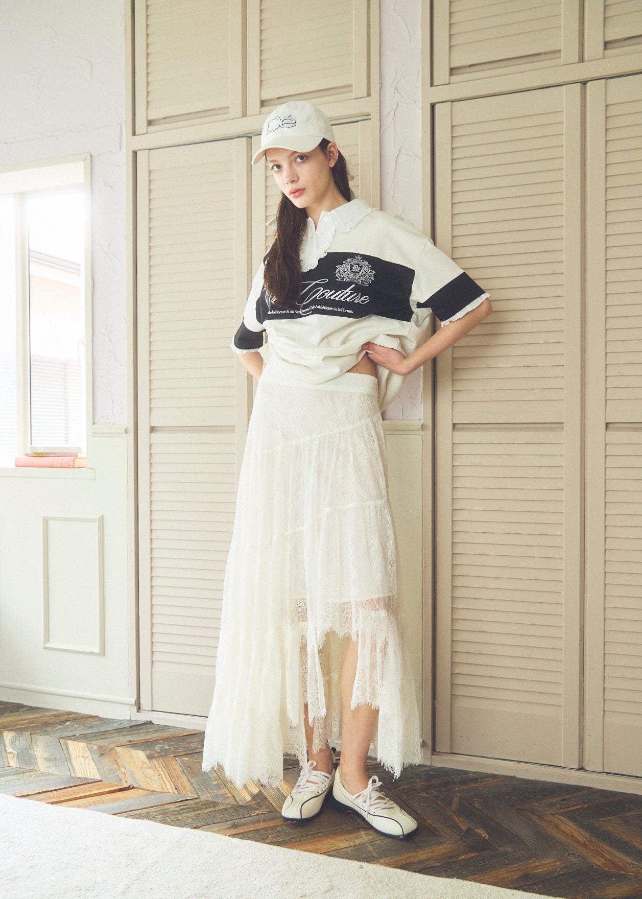 Asymmetric Lace Skirt