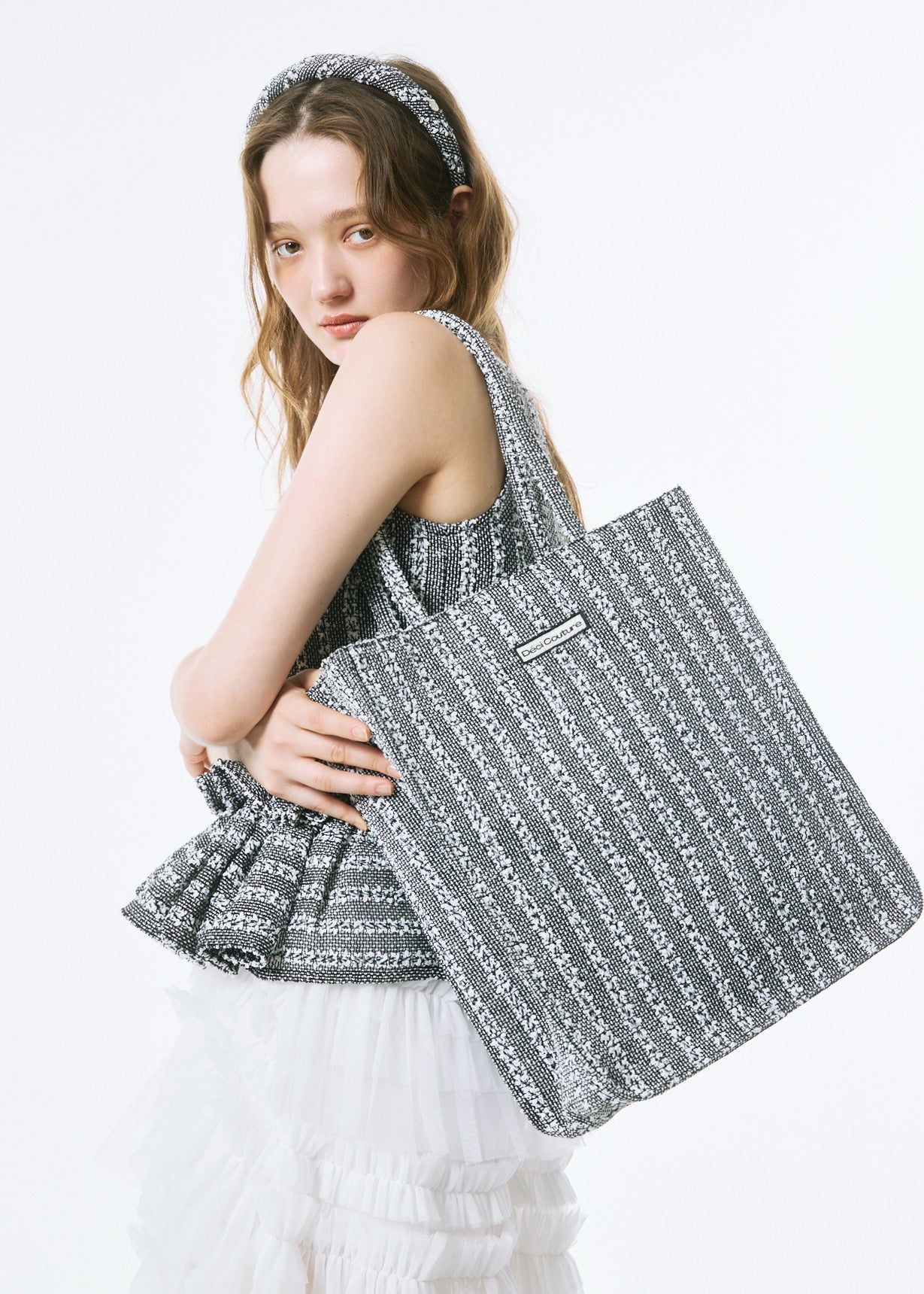 Fancy Tweed Tote Bag