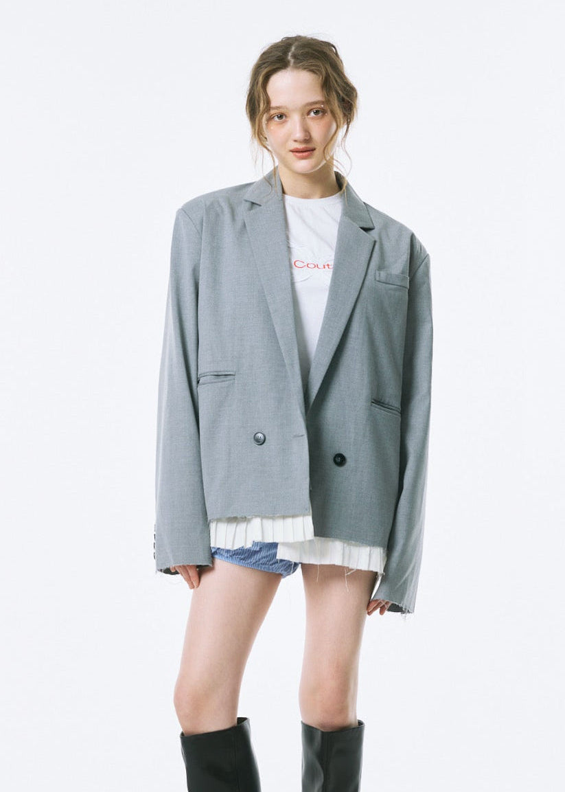 Pleated Oversized Jacket