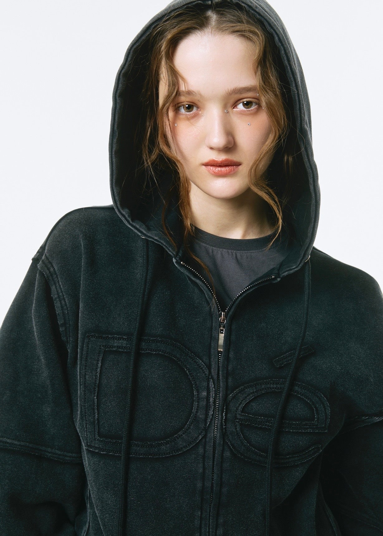 Dé Logo Zip Hoodie