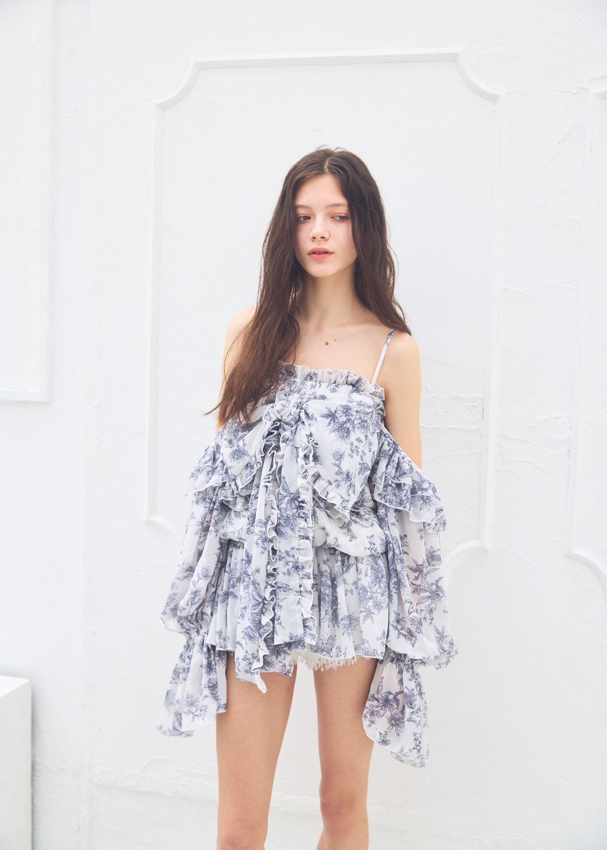 2Way Ribbon Tunic【FLOWER】