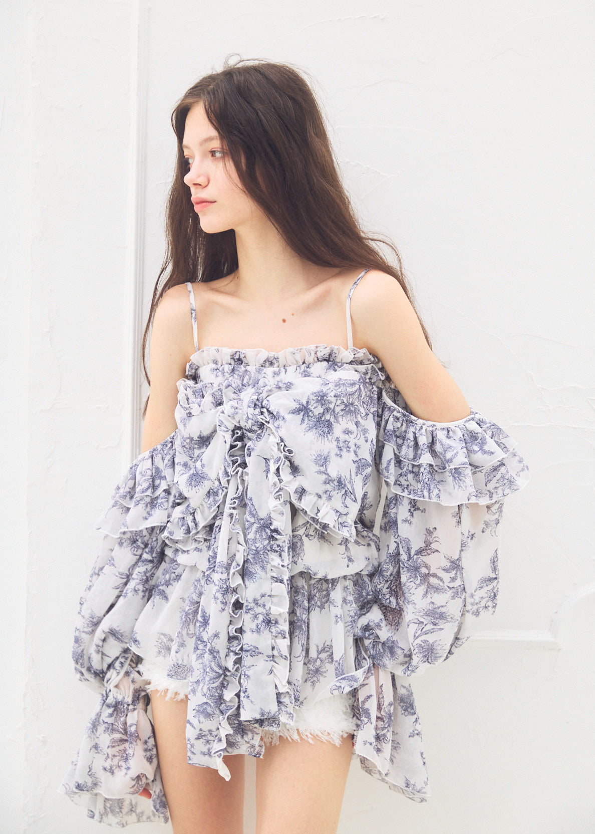 2Way Ribbon Tunic【FLOWER】